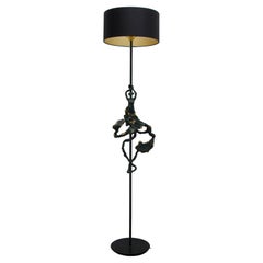 'Andalusia'  Bronze sculptural floor lamp 