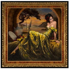 Andalusian Beauty, Spanish Colonial Style, by Artist Giorgos Tsolis