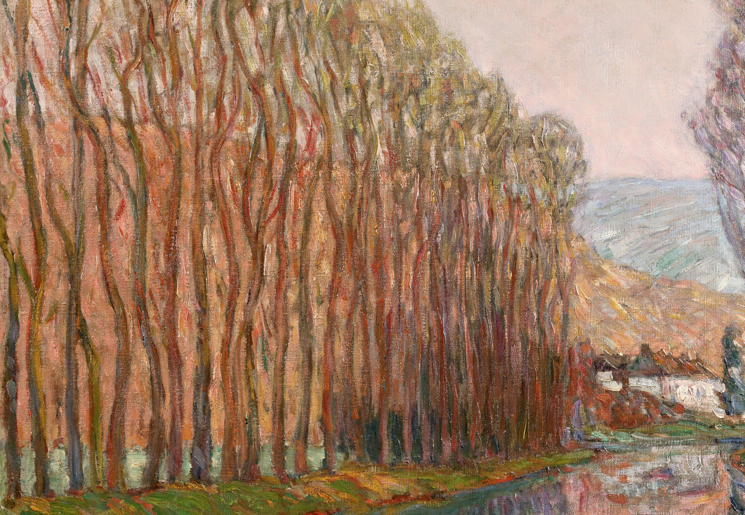 Arbres sur la riviere - Modernist Landscape Oil Painting by Andre Wilder 1