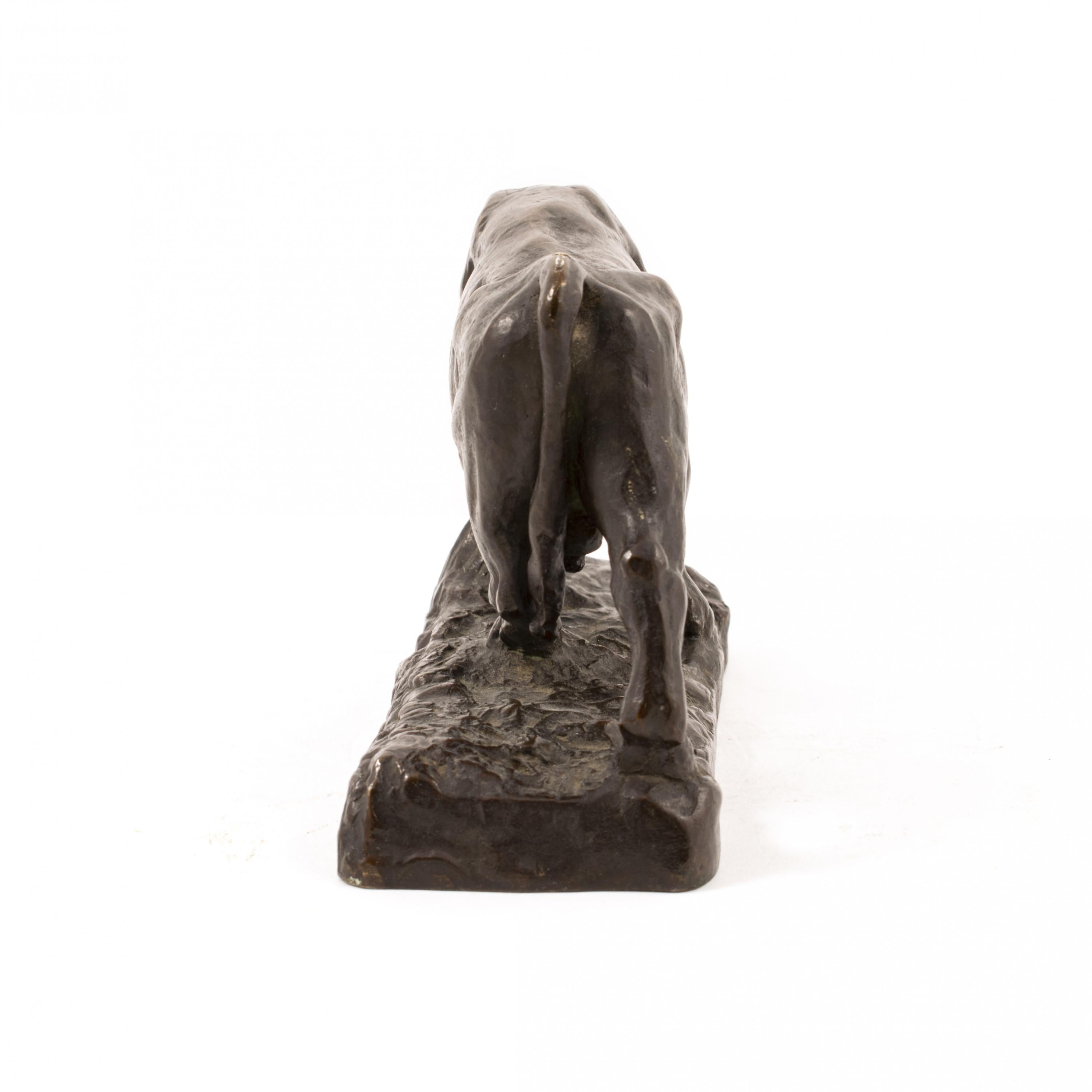 Other Anders Bundgaard, Miniature Sculpture of an Ox in Patinated Bronze