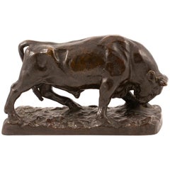 Anders Bundgaard, Miniature Sculpture of an Ox in Patinated Bronze