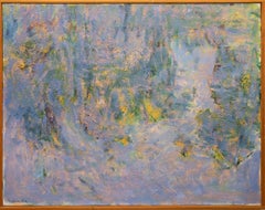 Water Reflections (Hompage Monet) by Swedish Artist Anders Ek, Oil on Canvas