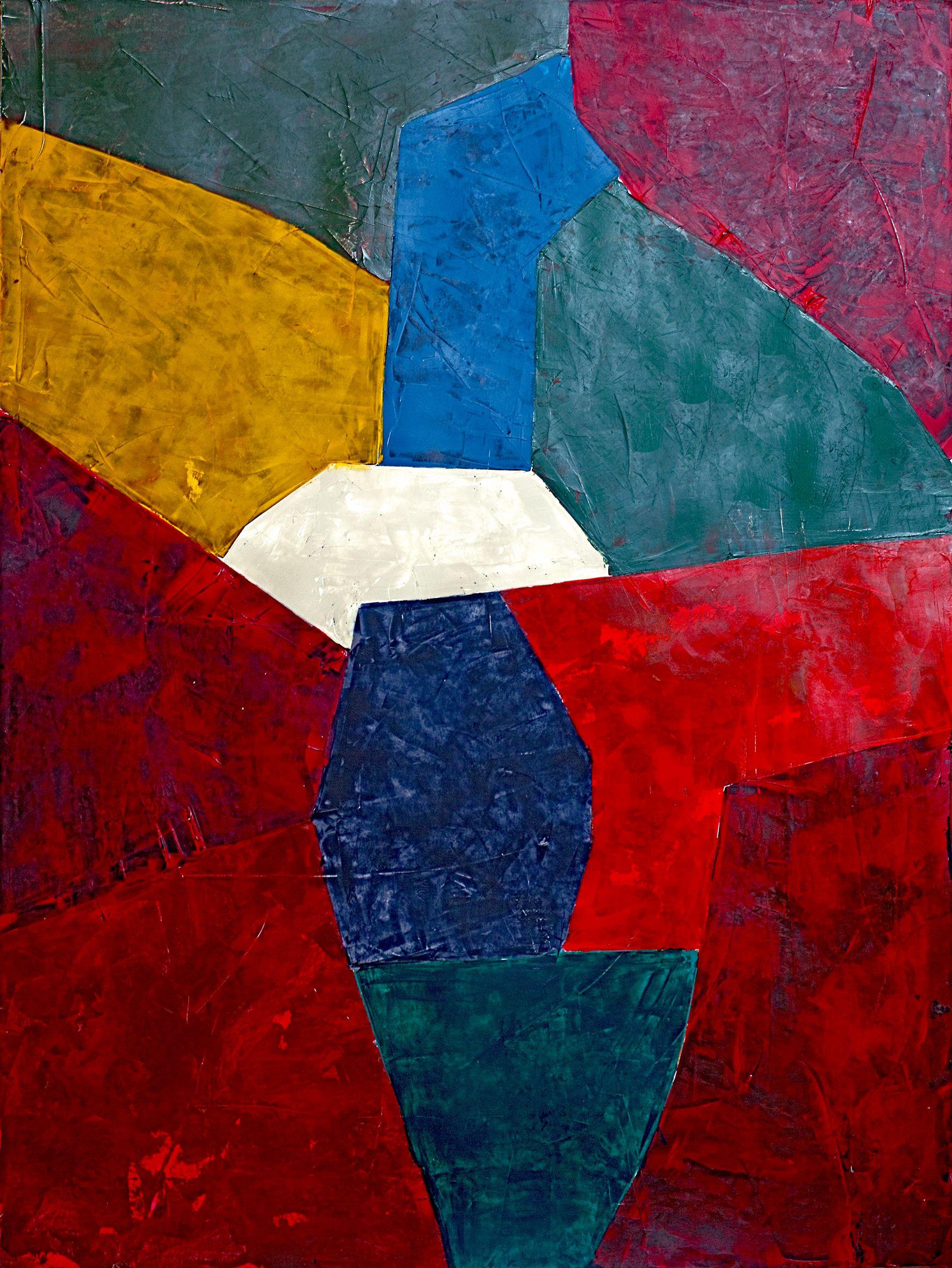 Composition (2) #3 (20), techniques mixtes sur papier - Mixed Media Art de Anders Hingel
