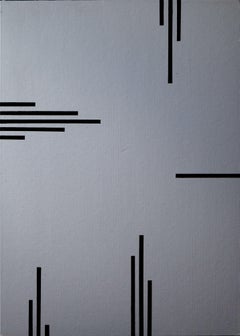 Espacio gris V, Técnica mixta sobre papel