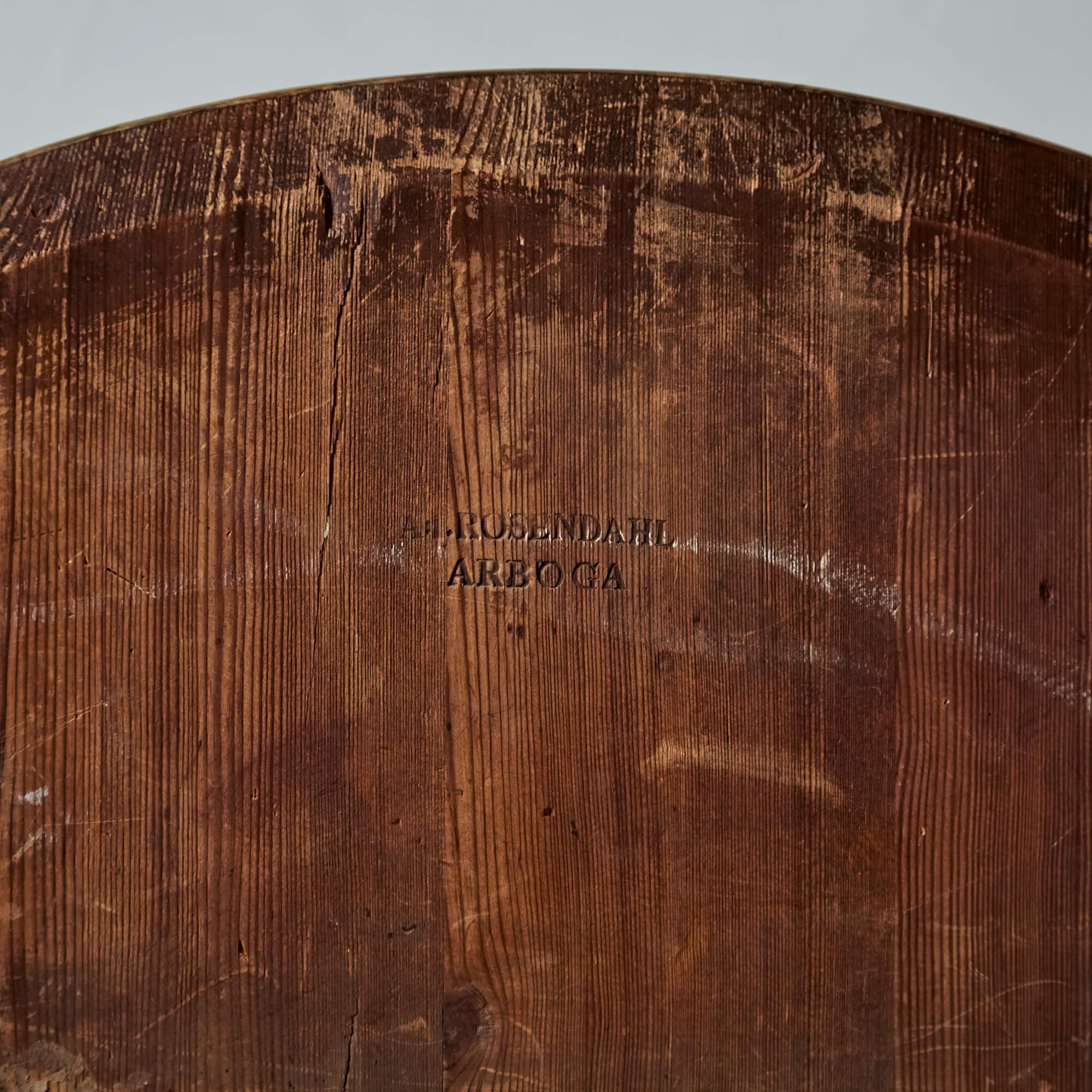 18th Century and Earlier Anders Jacob Rosendahl Ebonized Burr Alder Tilt-Top Table For Sale