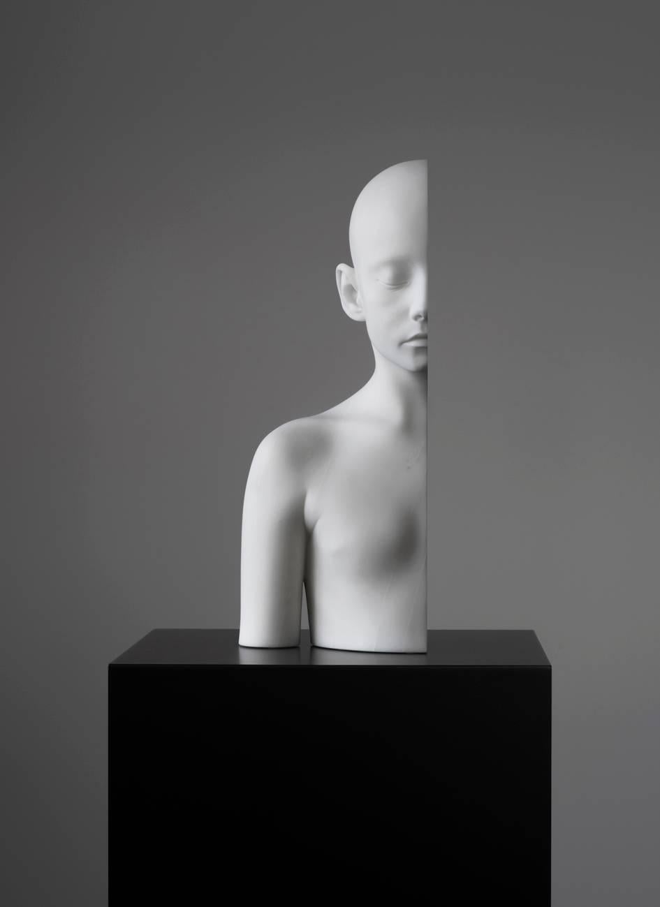 Edition of 3+2 AP
Anders Krisár
Half Girl (right), 2018
Marble
47 x 23 x 18.2 cm
Edition of 3 +2 AP

Anders Krisár’s work, often focuses on the human body. His sculptures features or makes reference to the human form, exhibiting a preoccupation with