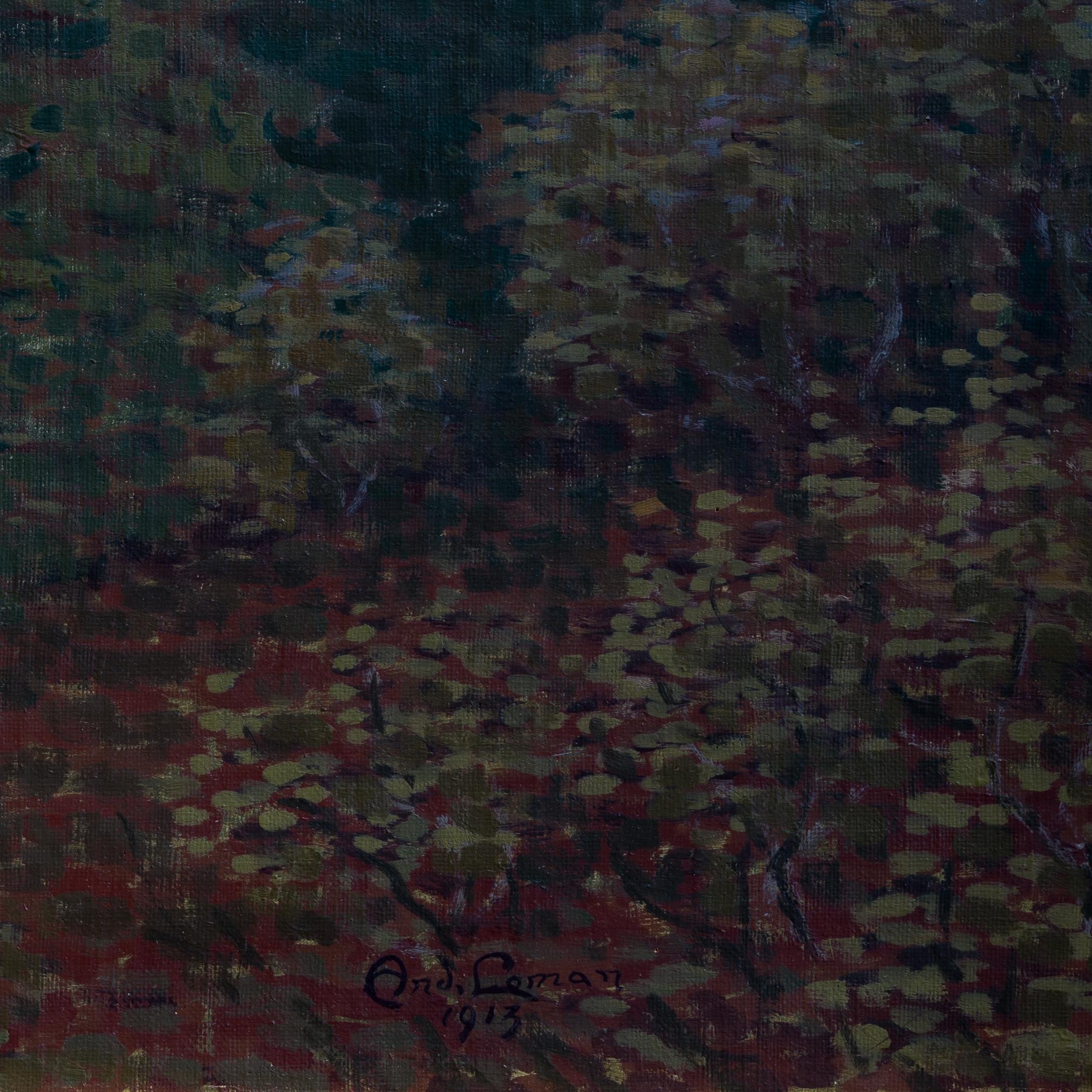 A Poitillist (Pointillisme) Paysage nord, 1913  1