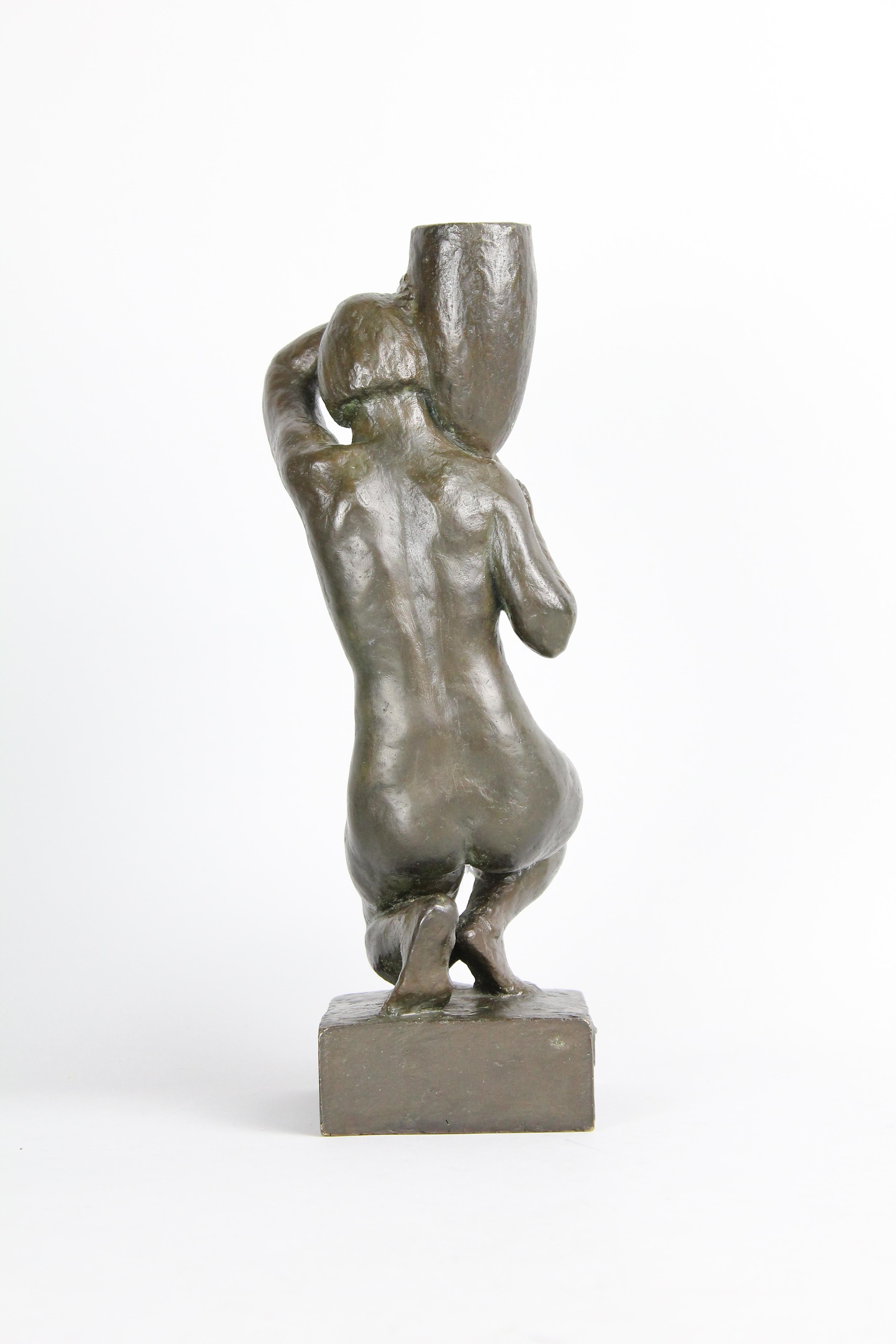 Anders Olson:: Sculpture suédoise de nu en bronze:: années 1930 Bon état - En vente à Skanninge, SE