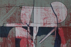 Anders Österlin, Komposition, Color lithograph, Framed