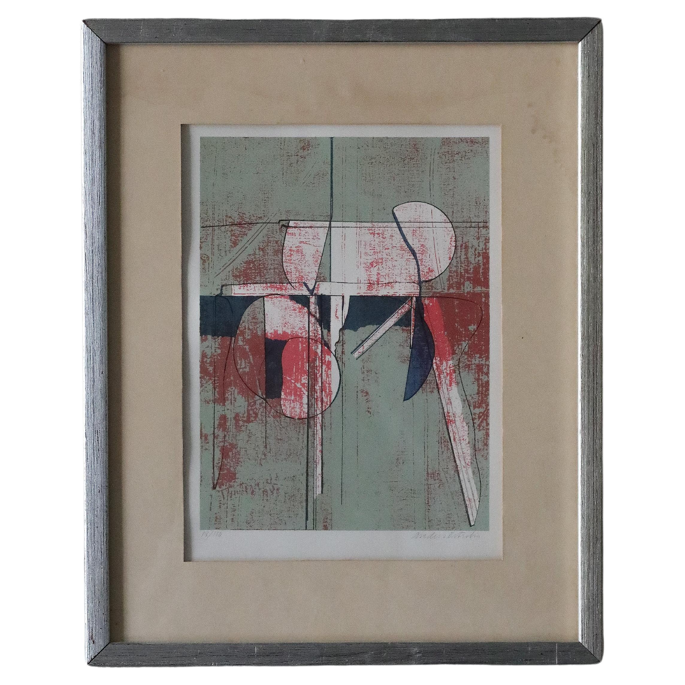 Anders Österlin, Komposition, Color lithograph, Framed For Sale