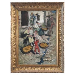 ANDERS OSTERLIND (1887-1960) Rue de Village Andalou c. 1947 Cornice, SCUOLA DI PARIGI