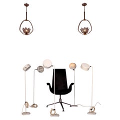 Anders Pehrson Floor Lamps Set of Five, Ateljé Lyktan, Sweden, 1972, Olympia Mü.