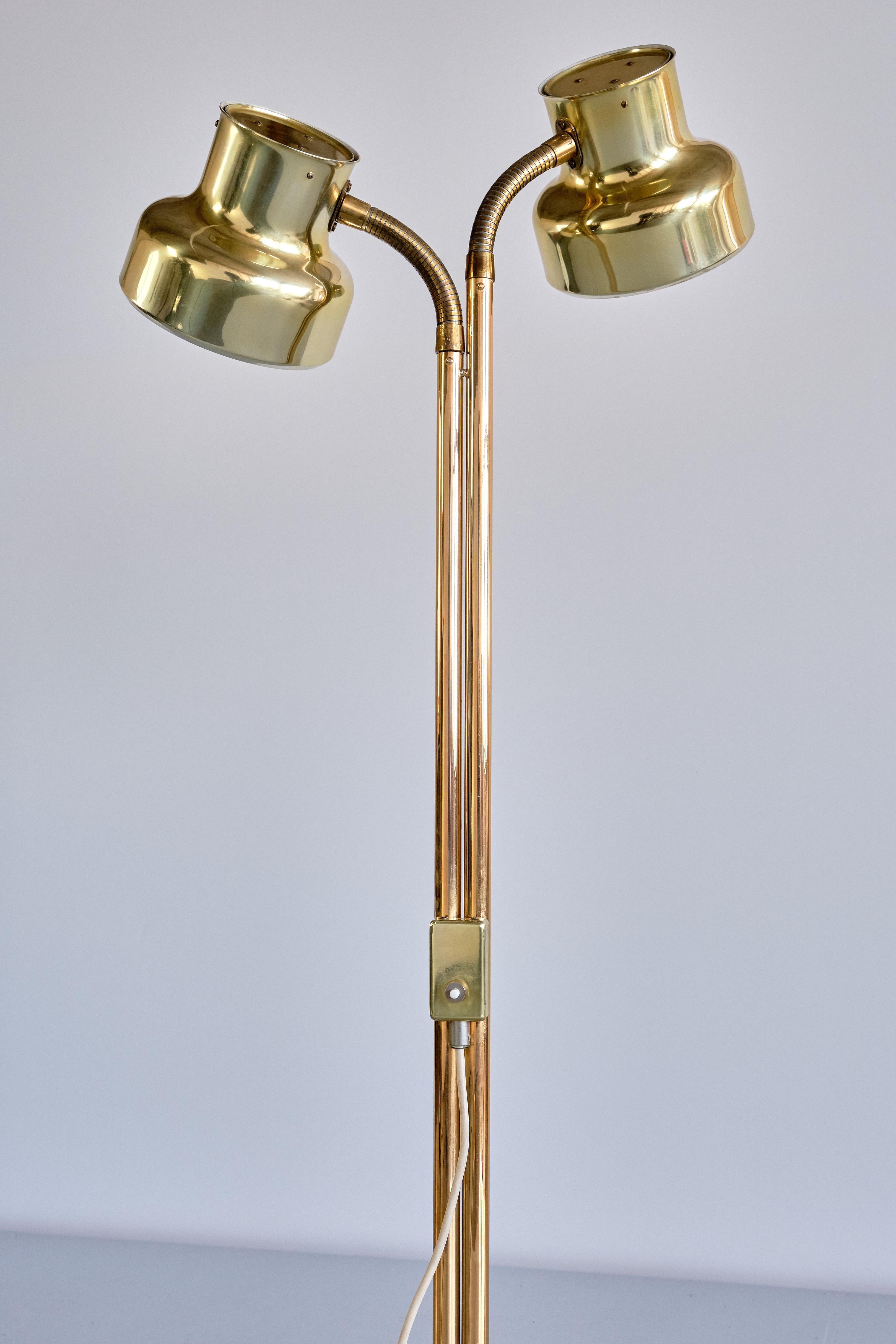 Anders Pehrson 'Bumling' Floor Lamp in Brass, Atelje Lyktan, Sweden, 1968 For Sale 5