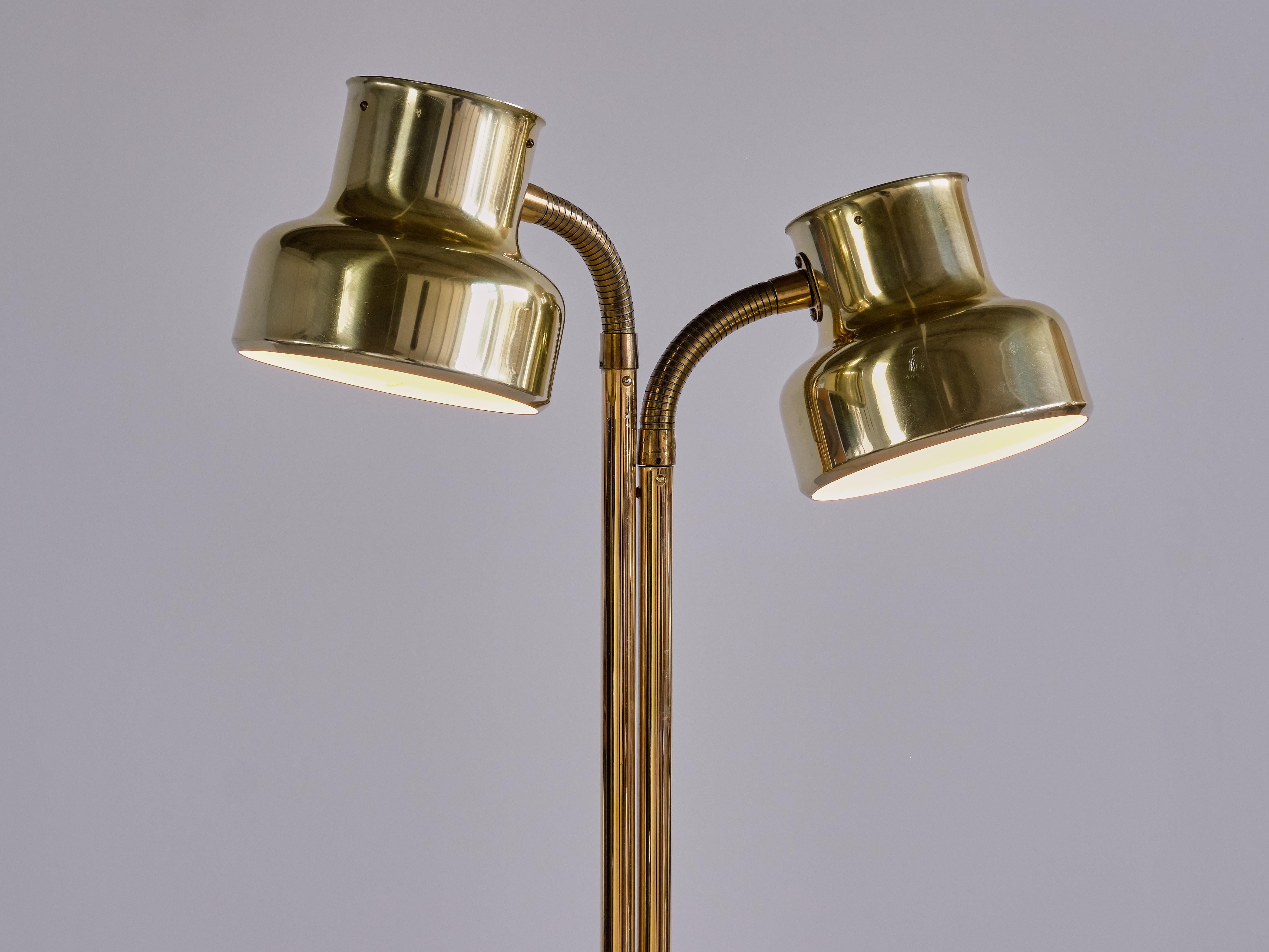 Anders Pehrson 'Bumling' Floor Lamp in Brass, Atelje Lyktan, Sweden, 1968 For Sale 1