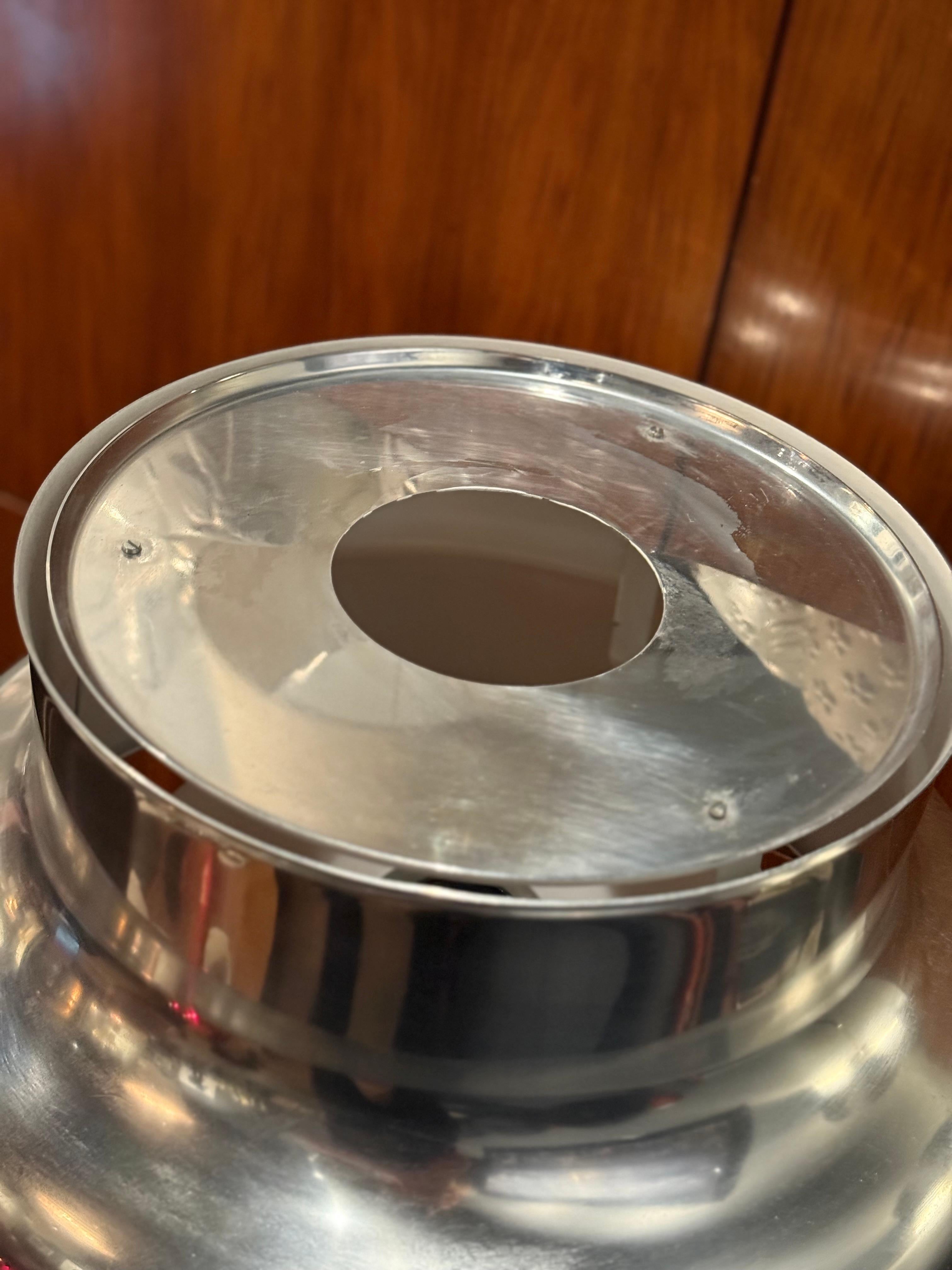 Laiton Anders Pehrson Lampe de table Bumling en chrome par Ateljé Lyktan, Suède, années 1960 en vente