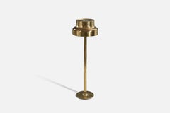 Anders Pehrson, Early "Bumling" Floor Lamp, Brass, Ateljé Lyktan, Sweden, 1960s