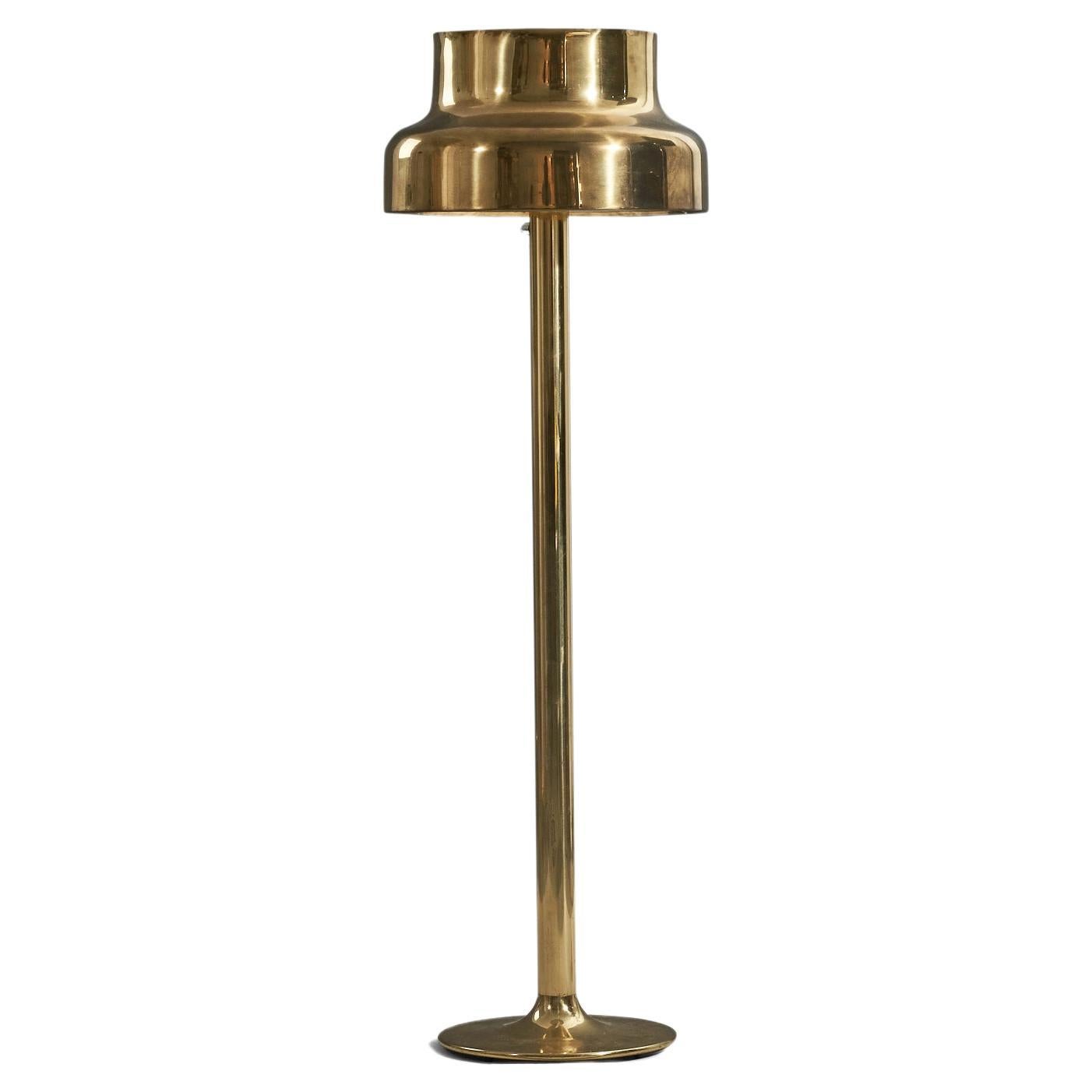 Anders Pehrson, Early "Bumling" Floor Lamp, Brass, Ateljé Lyktan, Sweden, 1960s For Sale