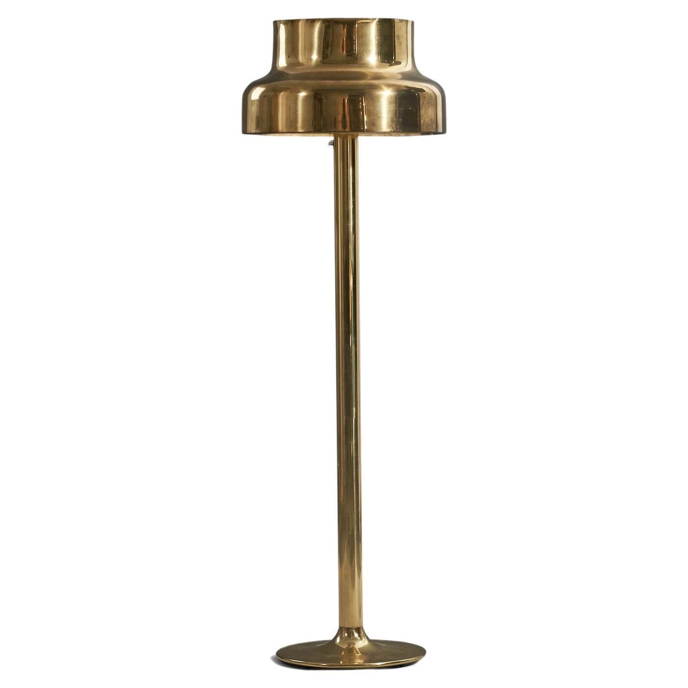 Anders Pehrson, Early "Bumling" Floor Lamp, Brass, Ateljé Lyktan, Sweden, 1960s