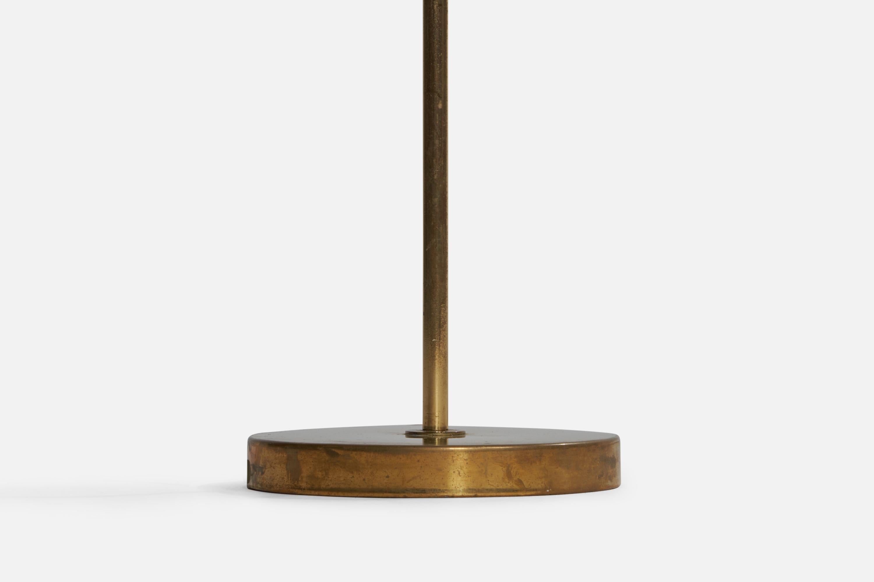 Late 20th Century Anders Pehrson, Floor Lamp, Brass, Sweden, 1970s