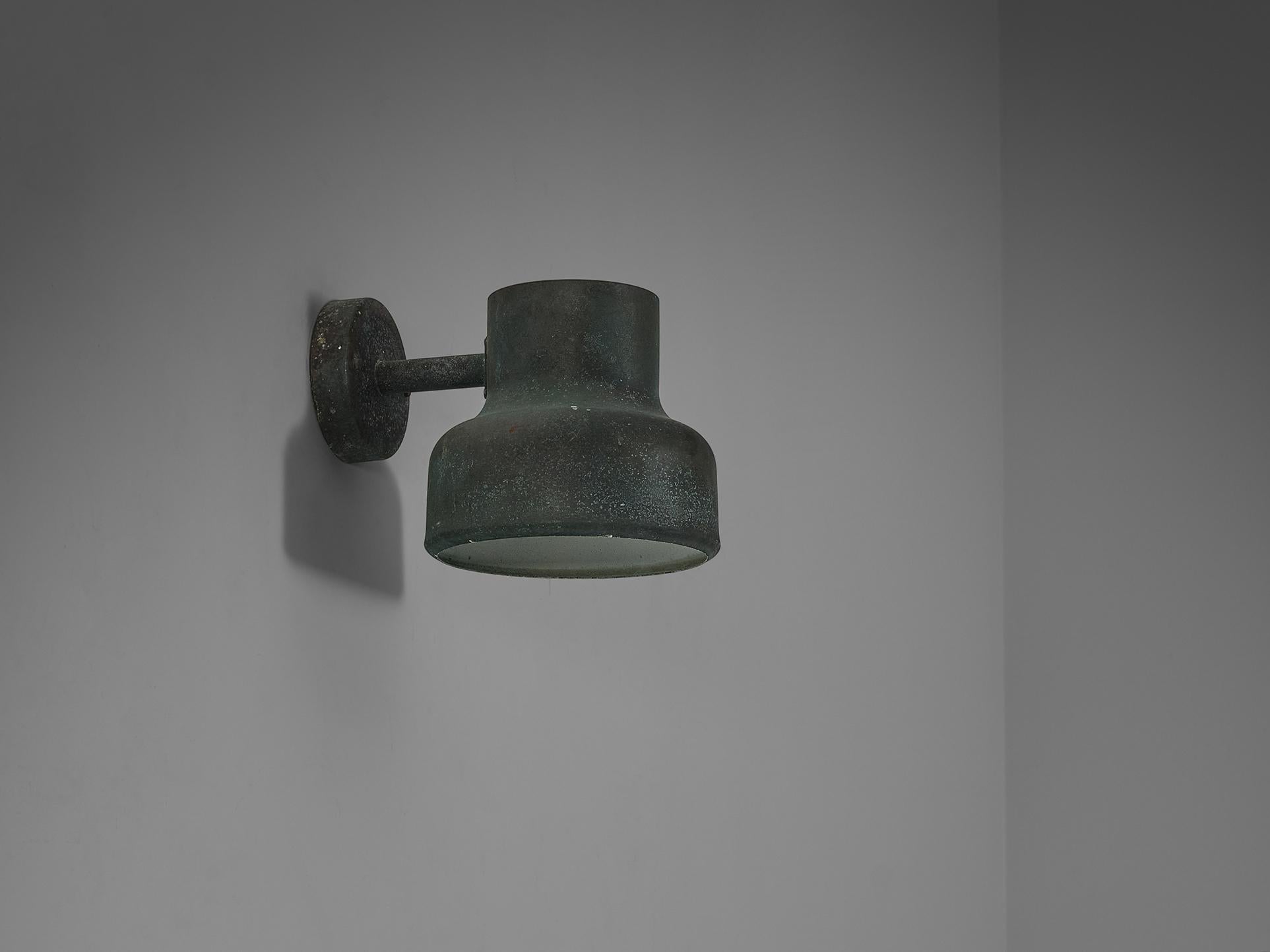 Anders Pehrson for Ateljé Lyktan 'Bumling Utomhus' Wall Light in Copper  4