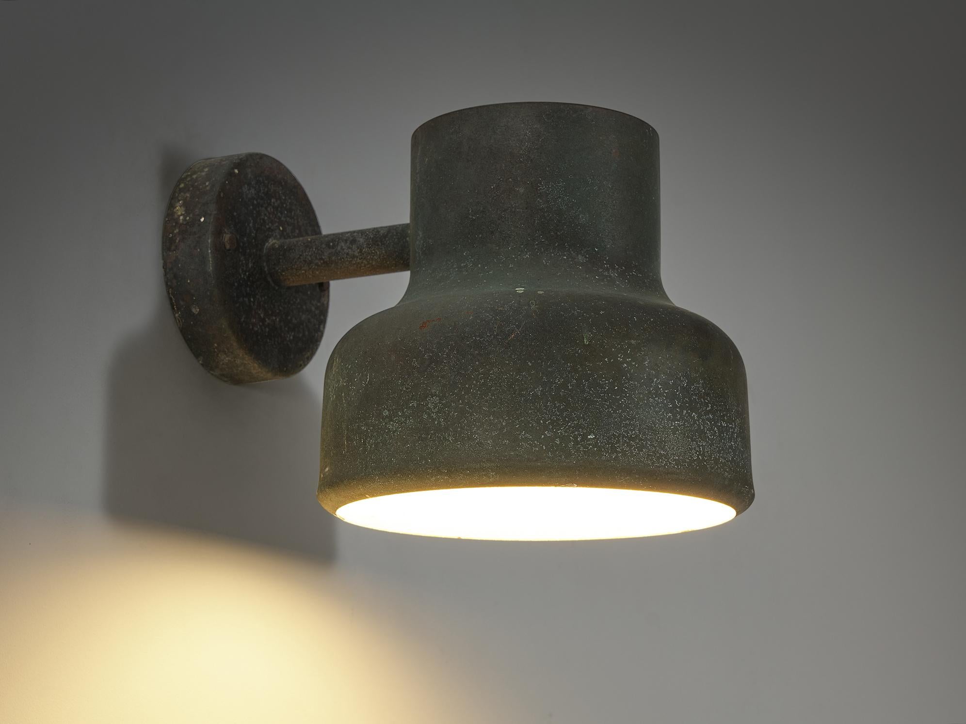Swedish Anders Pehrson for Ateljé Lyktan 'Bumling Utomhus' Wall Light in Copper 