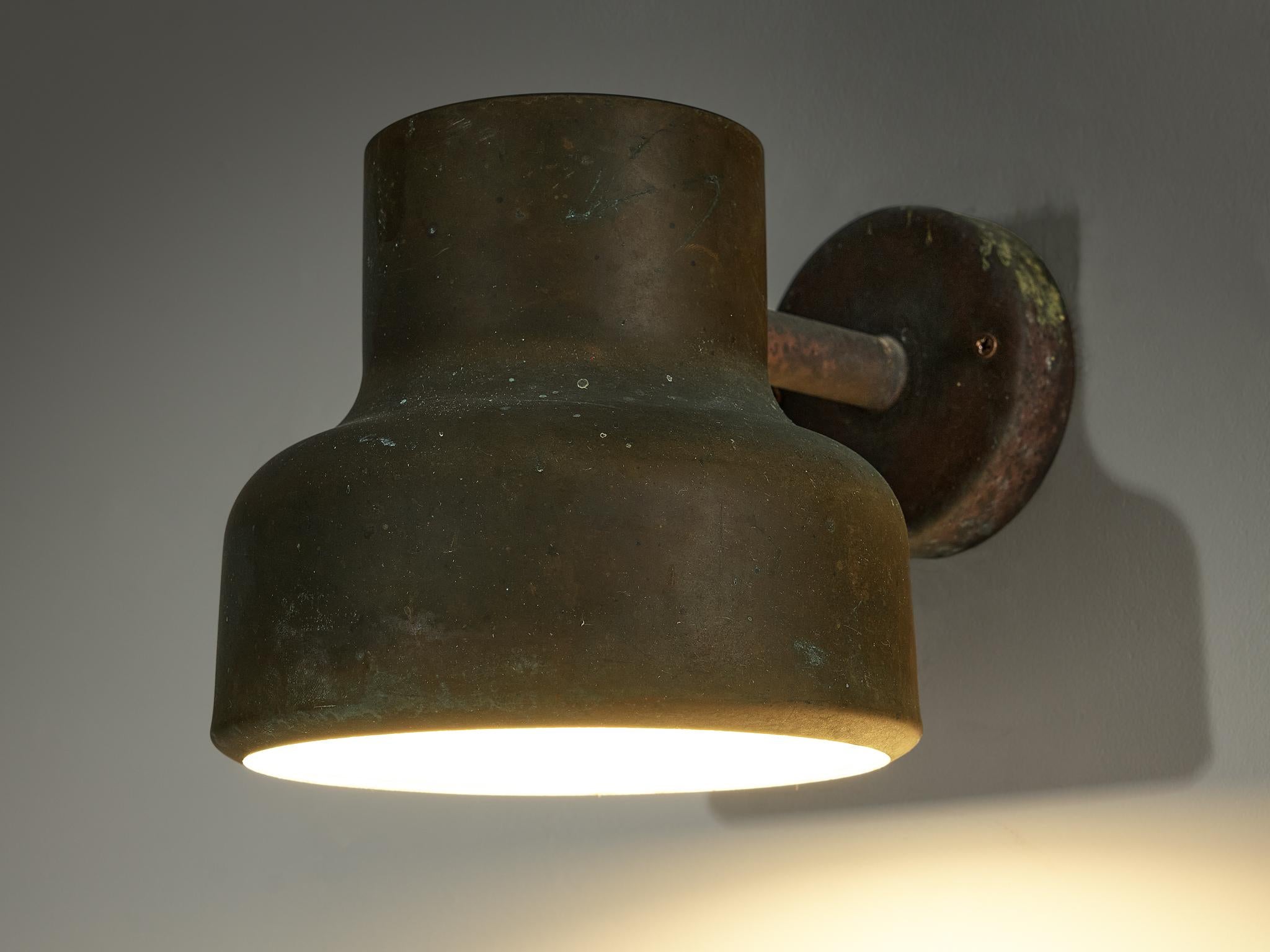 Mid-20th Century Anders Pehrson for Ateljé Lyktan 'Bumling Utomhus' Wall Light in Copper