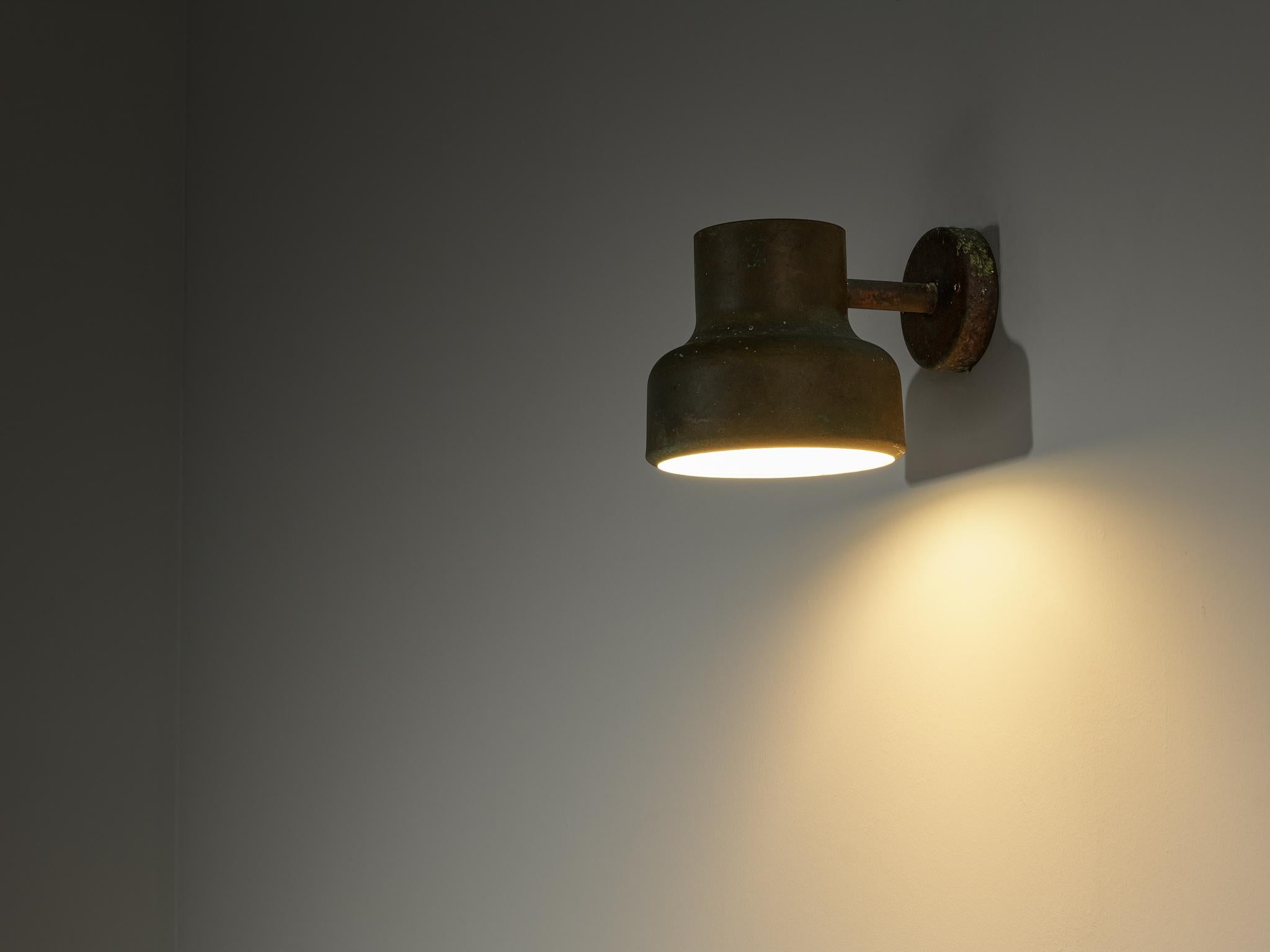 Anders Pehrson for Ateljé Lyktan 'Bumling Utomhus' Wall Light in Copper 1