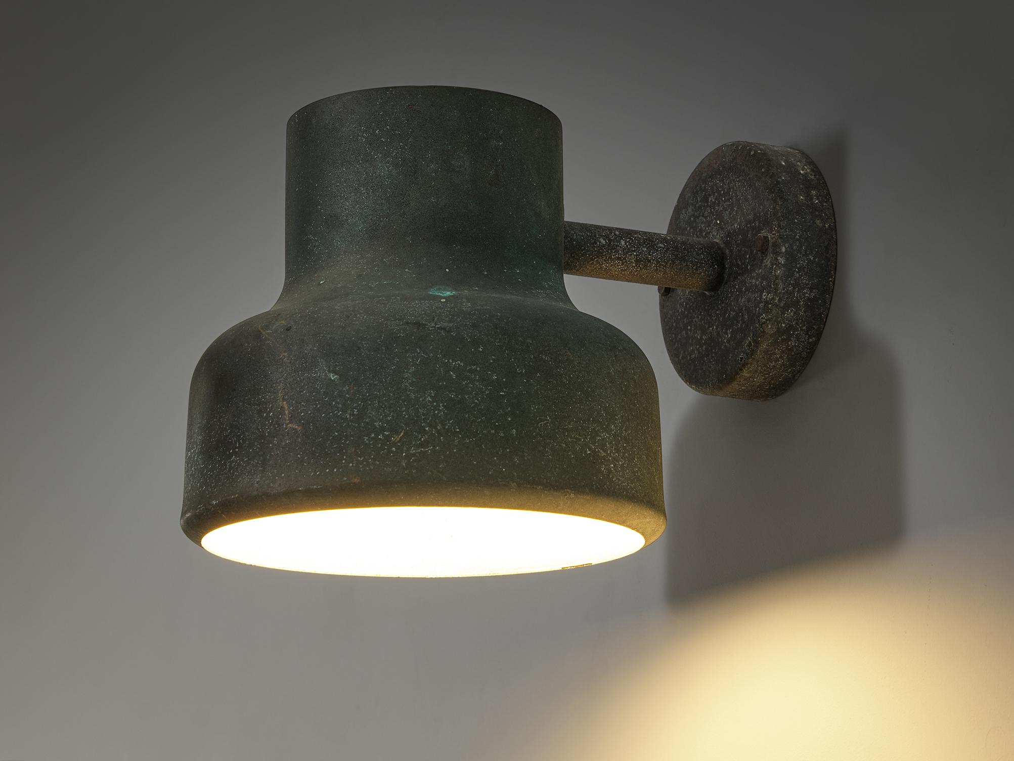 Anders Pehrson for Ateljé Lyktan 'Bumling Utomhus' Wall Light in Copper  1
