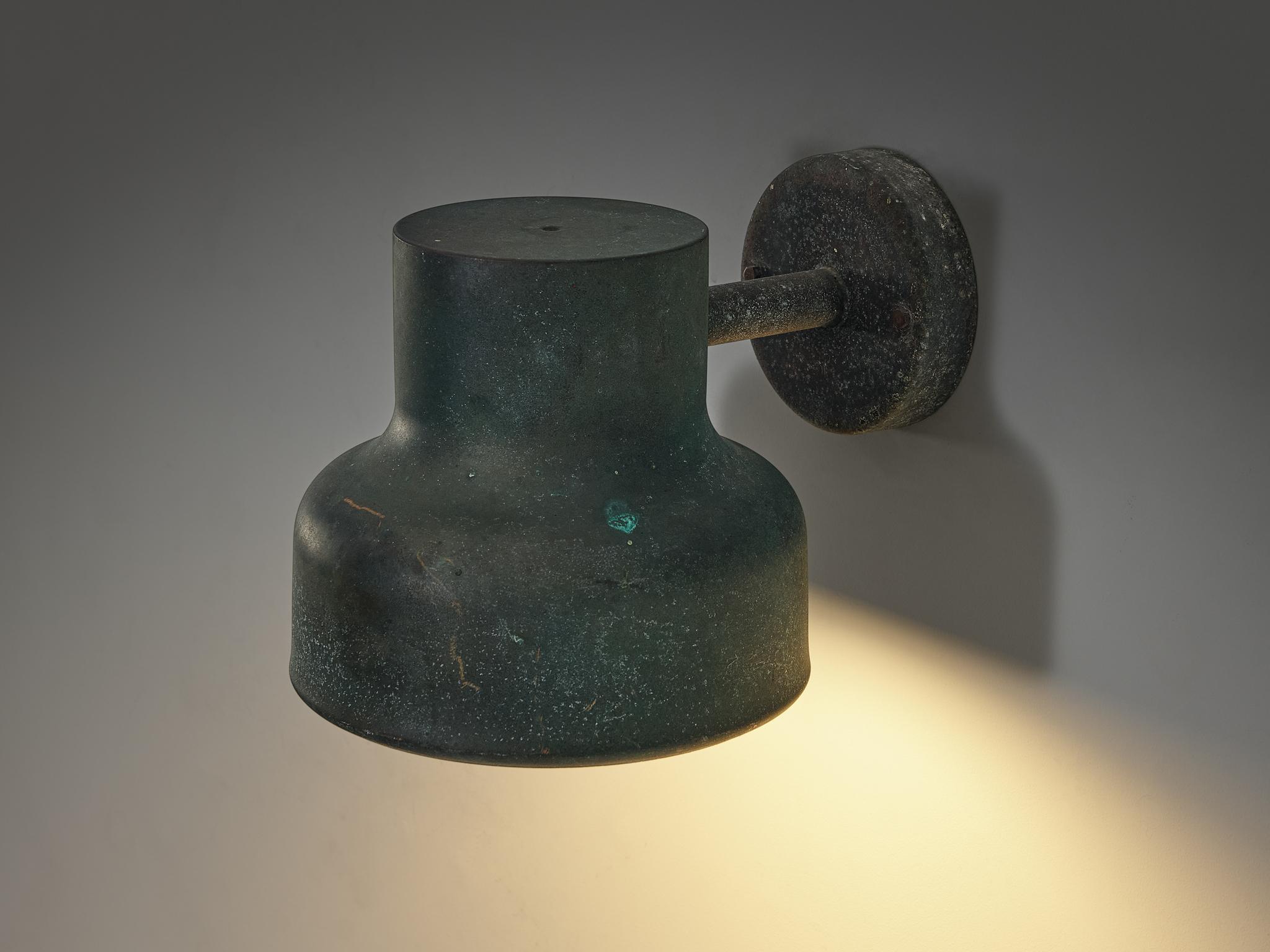 Anders Pehrson for Ateljé Lyktan 'Bumling Utomhus' Wall Light in Copper  2