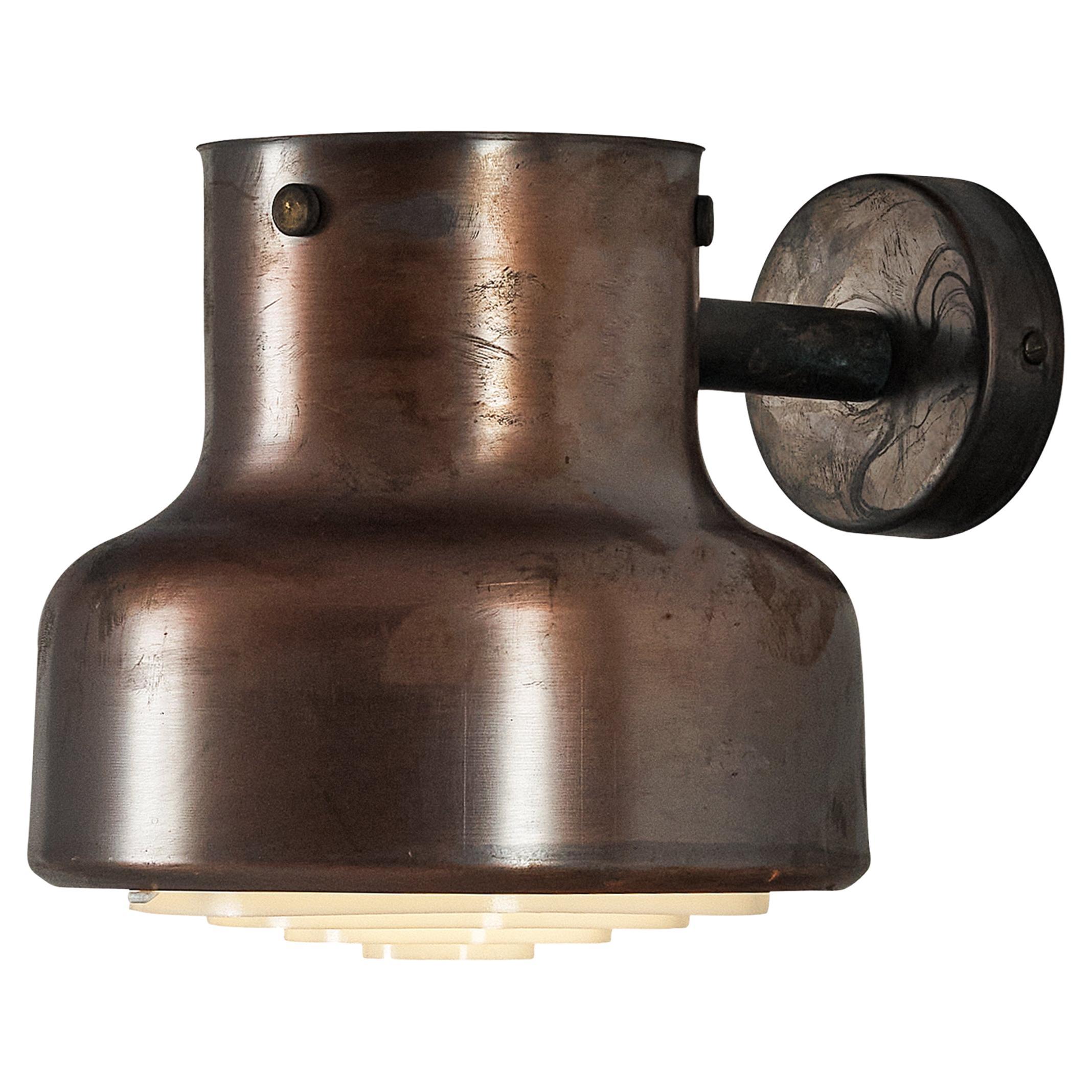 Anders Pehrson for Ateljé Lyktan 'Bumling Utomhus' Wall Lights in Copper For Sale