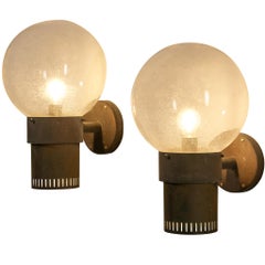 Anders Pehrson para Ateljé Lyktan Apliques 'King' de cobre y cristal soplado