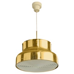 Anders Pehrson, Pendant Light, Brass, Plastic, Sweden, 1970s