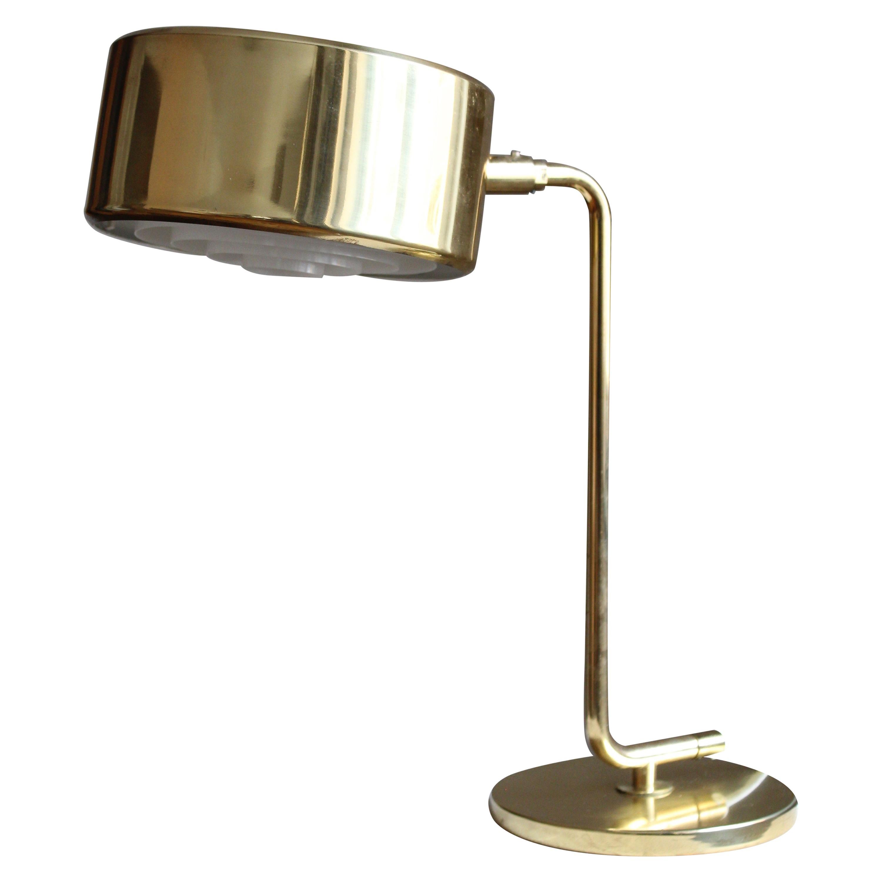 Anders Pehrson, Rare "Stekpannan" Table Lamp, Brass, Ateljé Lyktan, Sweden  1970s For Sale at 1stDibs