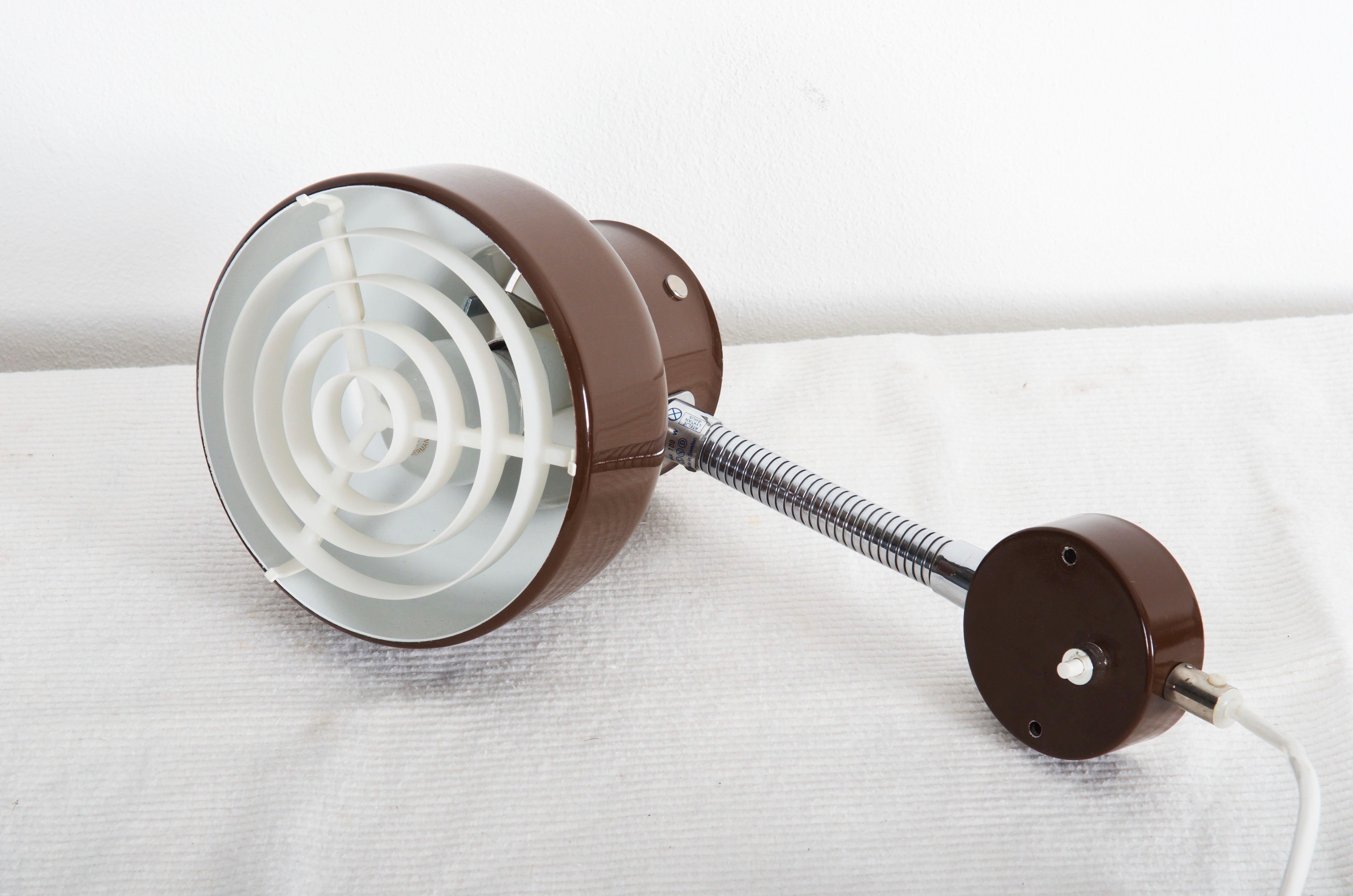 Brown Bumling' wall light by Anders Pehrson for Atelje´ Lyktan from 1960s.
