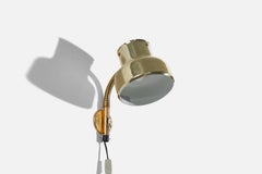 Anders Pehrson, Wandleuchte, Messing, Schweden, 1960er Jahre