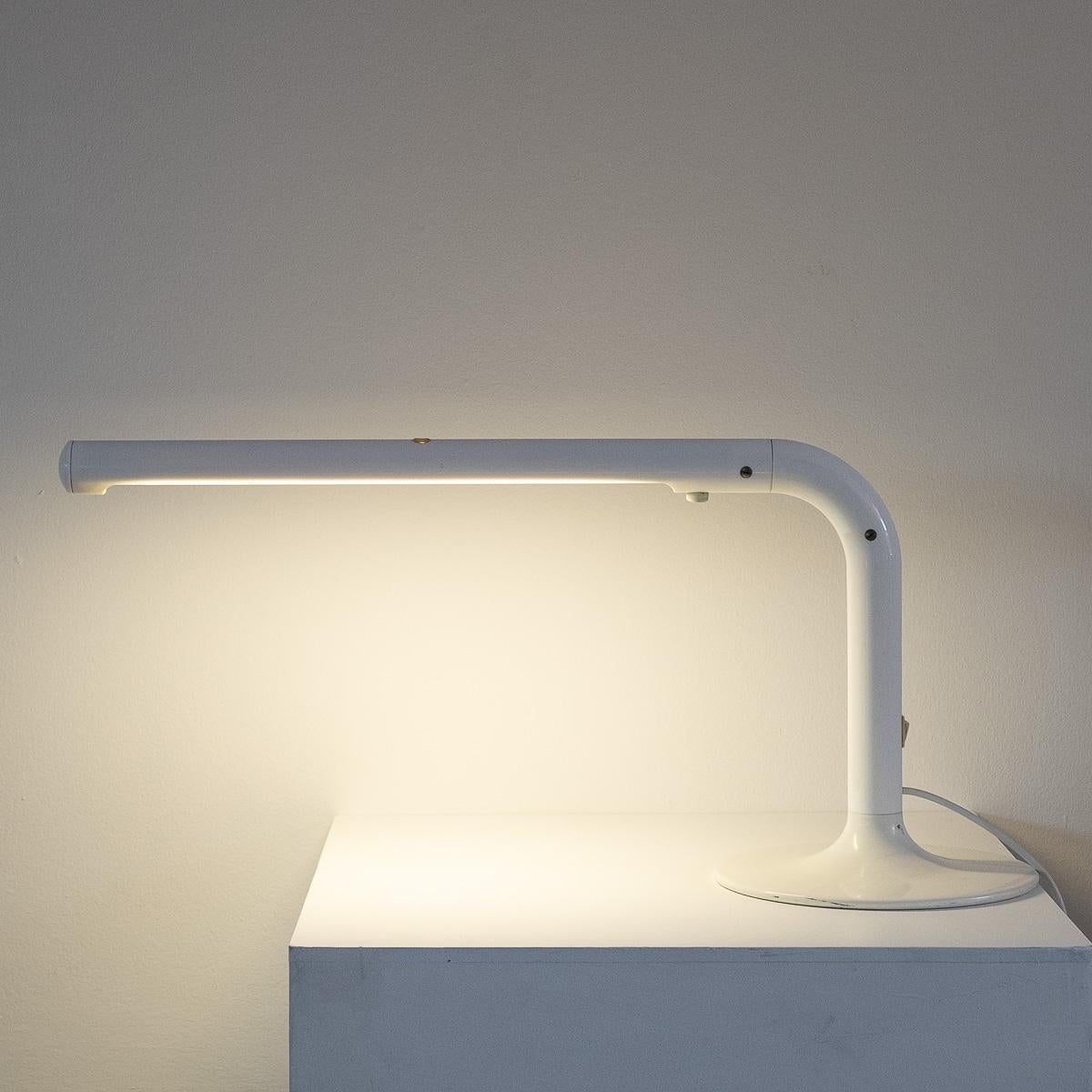 Mid-Century Modern Anders Pehrson White Tuben Lamp Ateljé Lyktan, Sweden