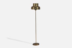 Anders Pehrson, Floor Lamp, Brass, Sweden, 1960s