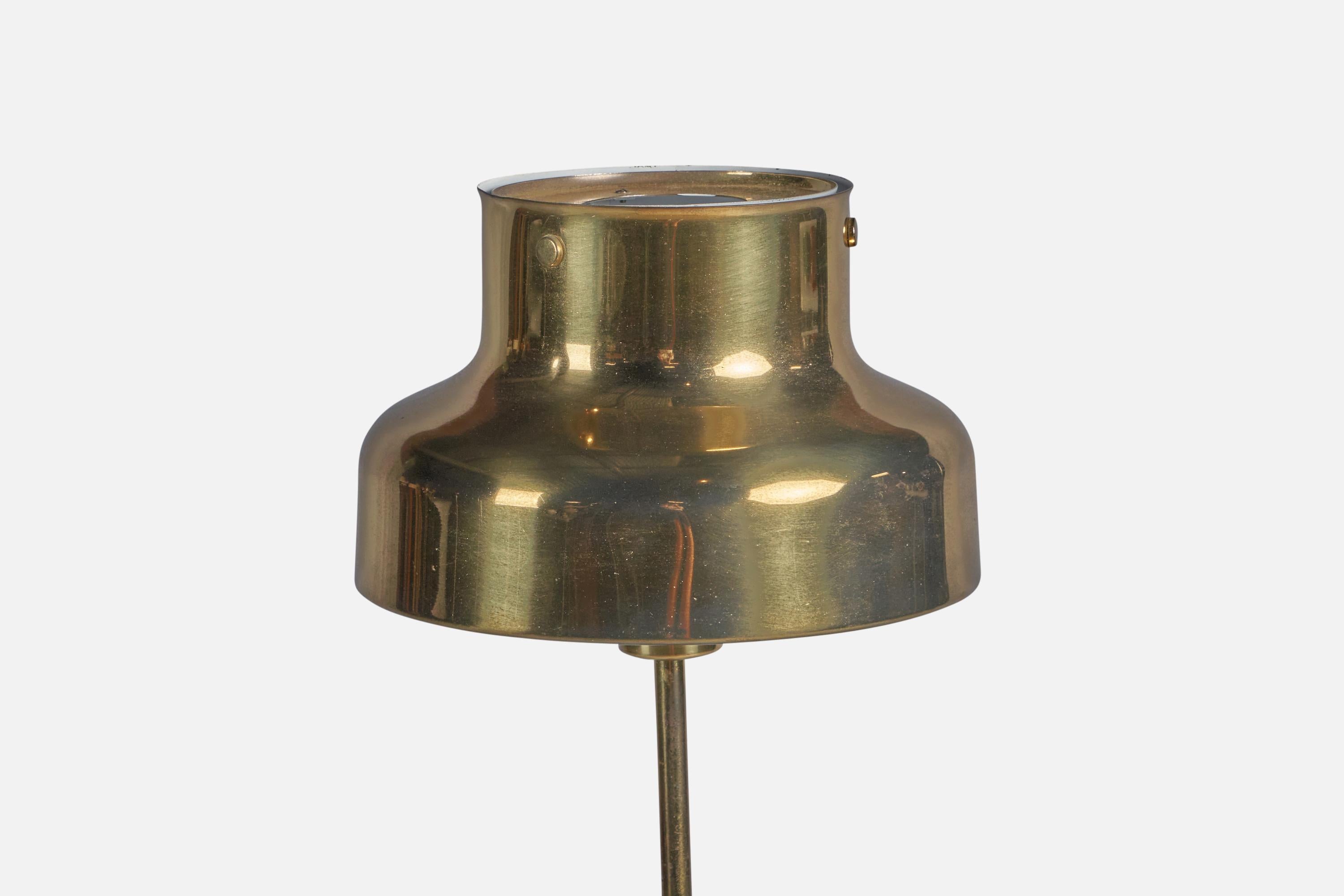 Mid-Century Modern Anders Pehrson, Floor Lamp, Brass, Sweden, 1960s For Sale