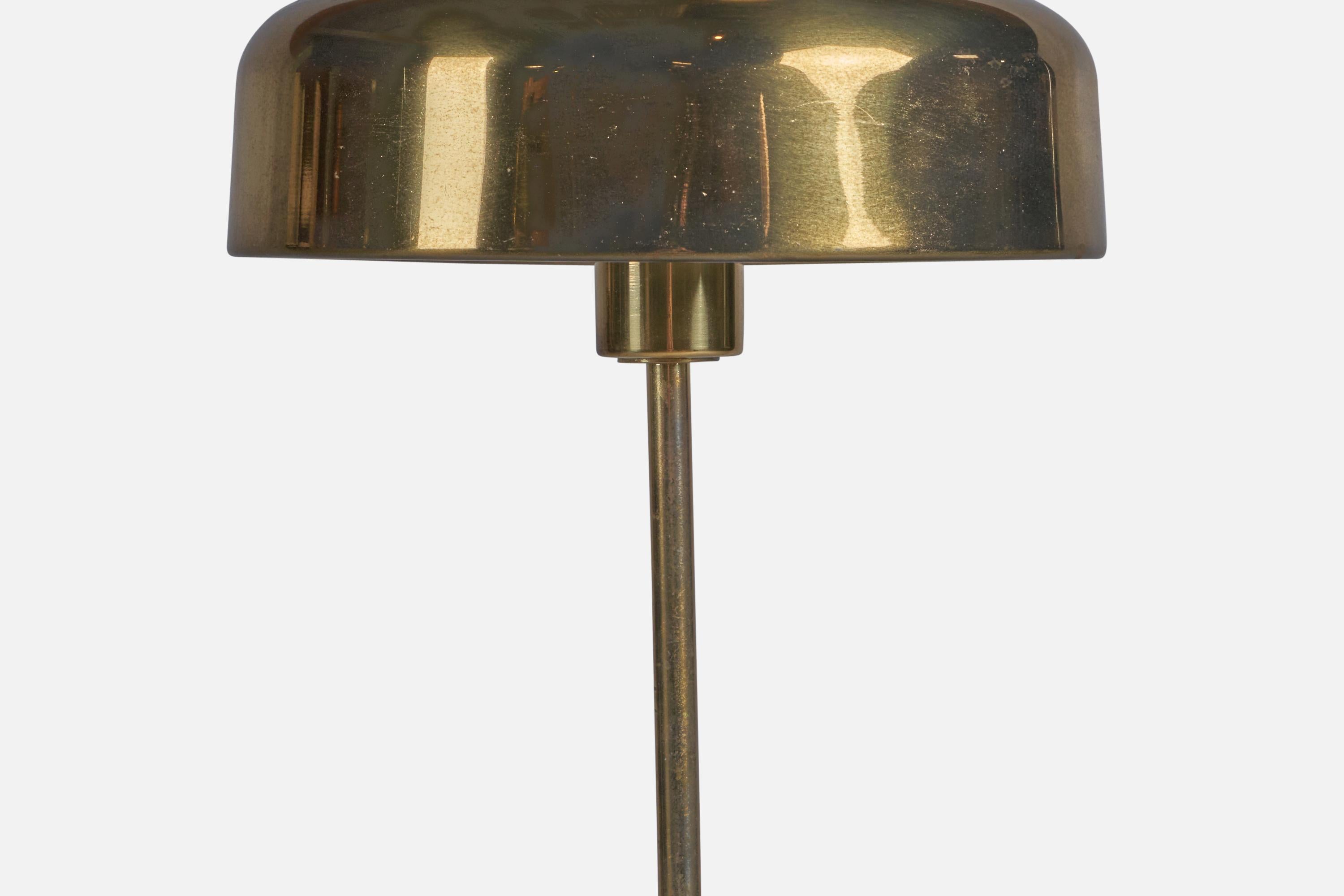 Swedish Anders Pehrson, Floor Lamp, Brass, Sweden, 1960s For Sale