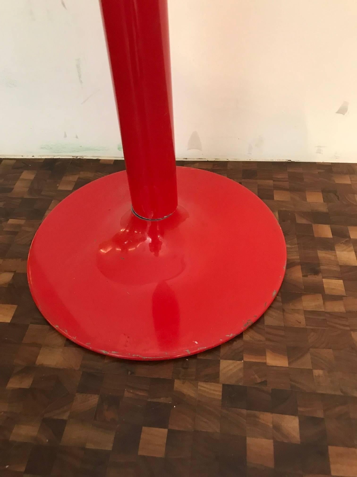 Anders Pehrson “Tuben” Red Mid-Century Modern Floor Lamp, 1969 In Excellent Condition In Porto, PT