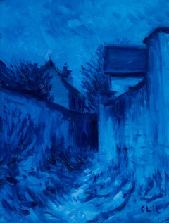 Impressionist Painter Anders Ståhls Painting Twilight in Grez-sur-Loing