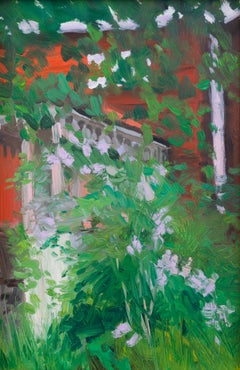 Study of the Old Porch, impressionistisches Ölgemälde 