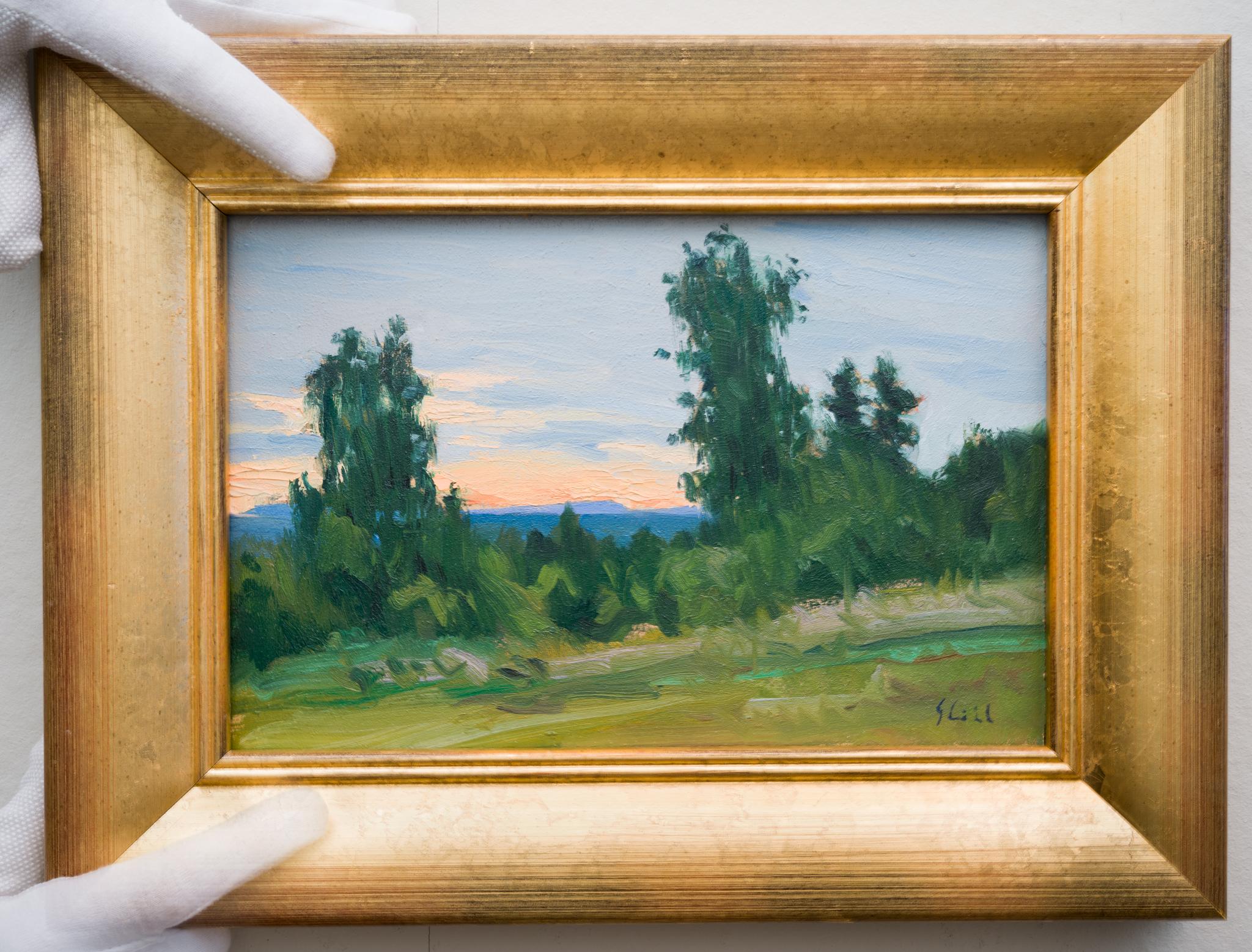 Blick auf die nördlichen Hügel des schwedischen Pleinair-Malers Anders Ståhl im Angebot 2