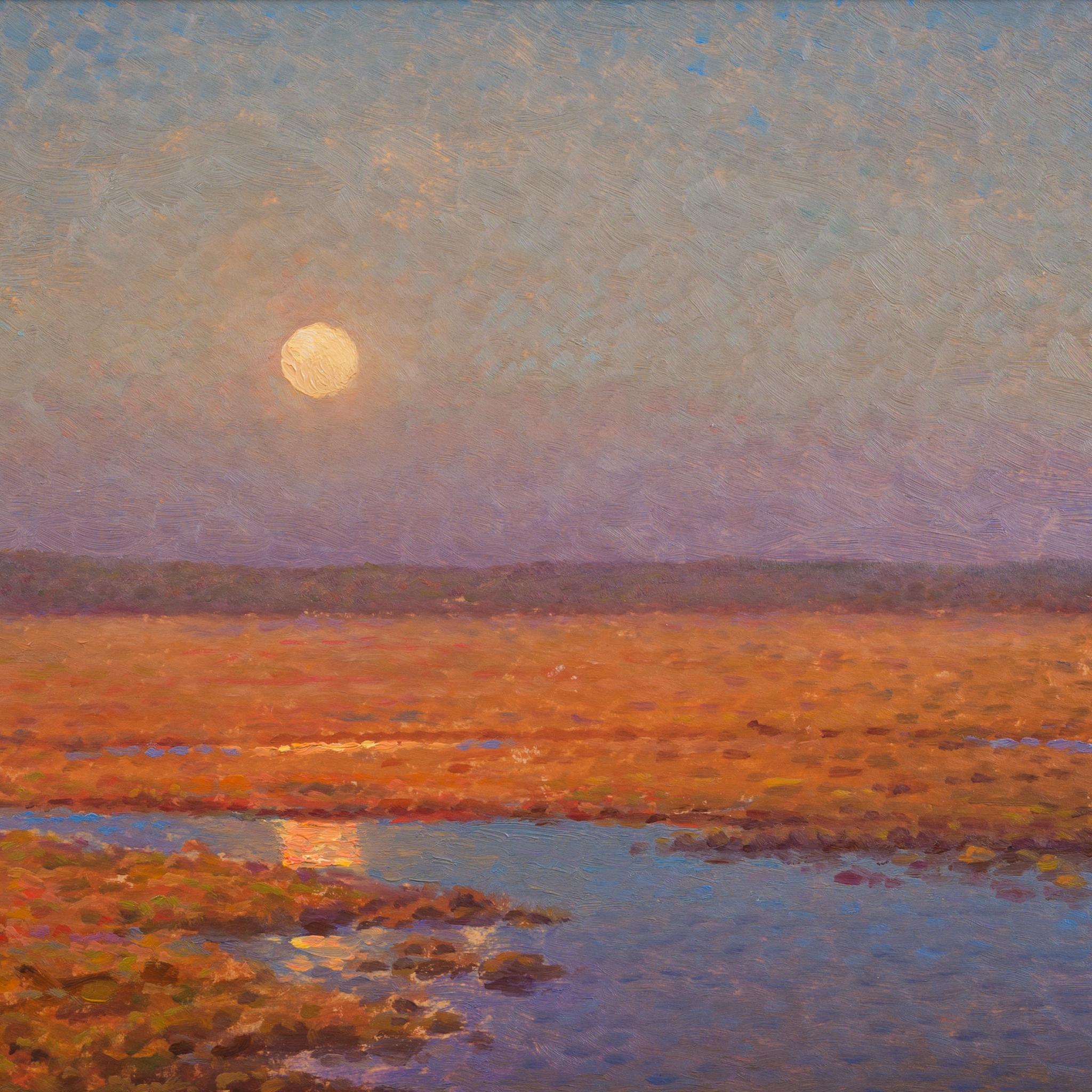 Peinture de paysage Golden Twilight Reflections 2