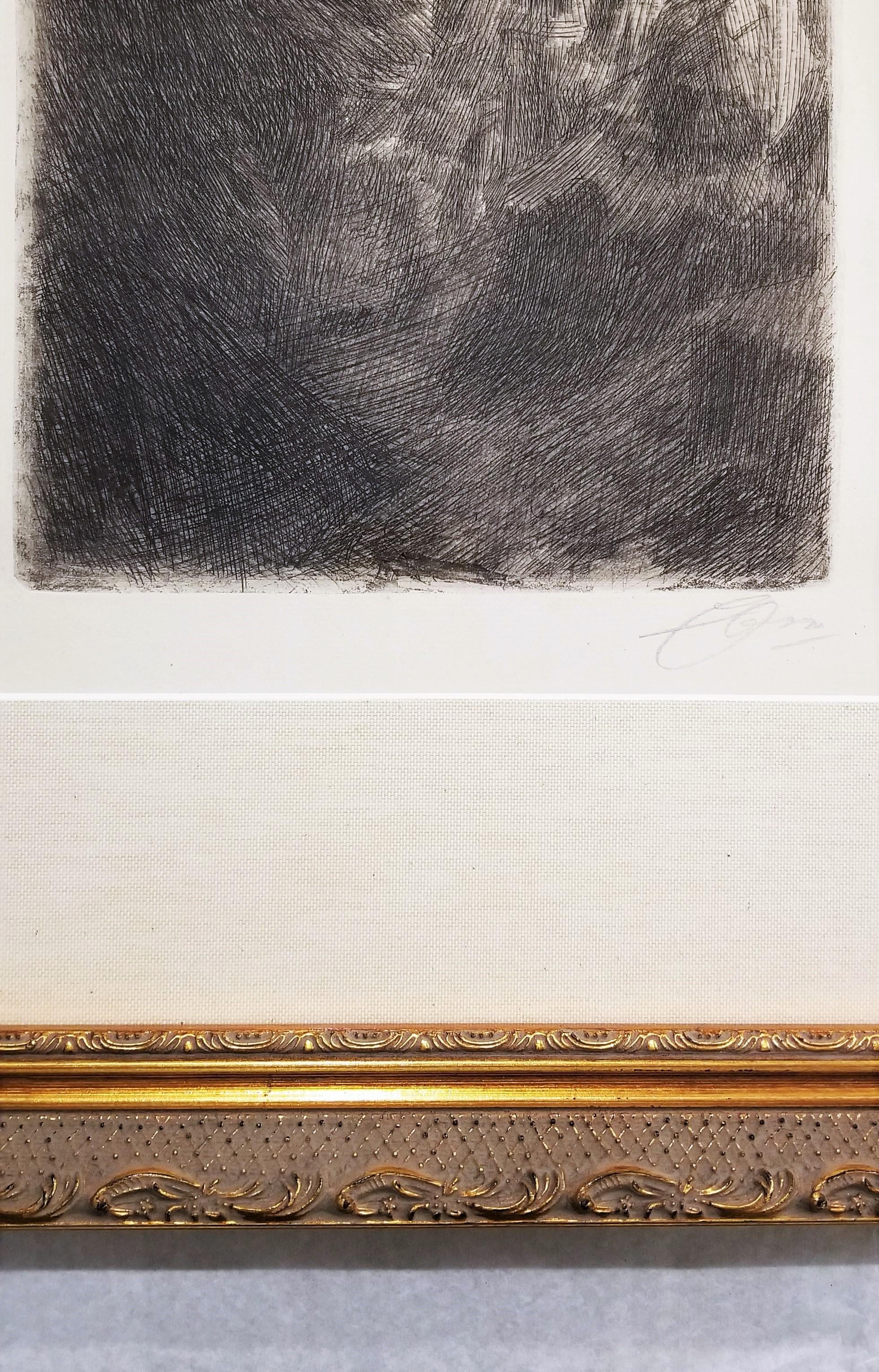 Danse à Gopsmor /// Impressionniste suédois Anders Zorn, gravure de soirée ancienne  en vente 8
