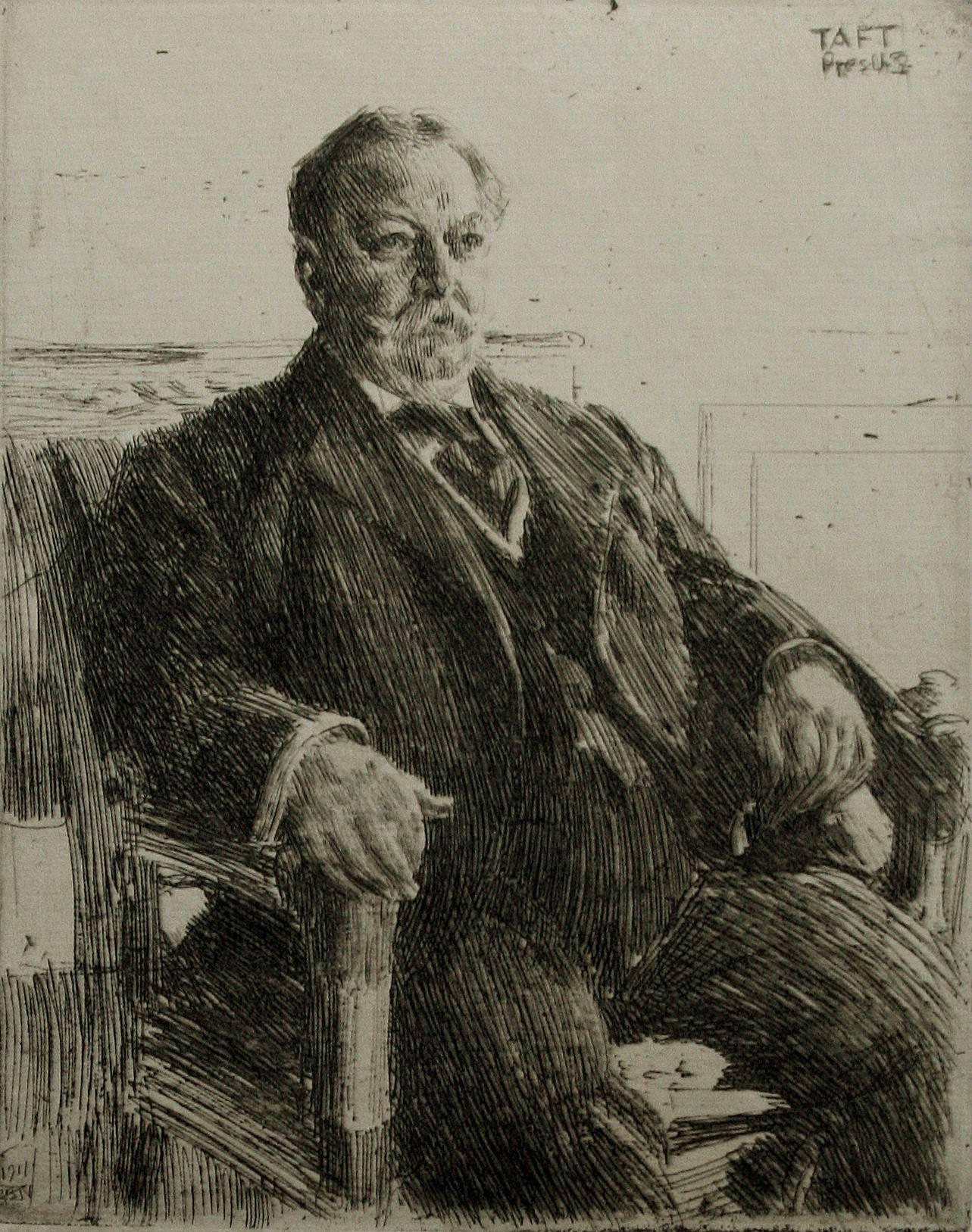 Anders Zorn Portrait Print - President William H. Taft