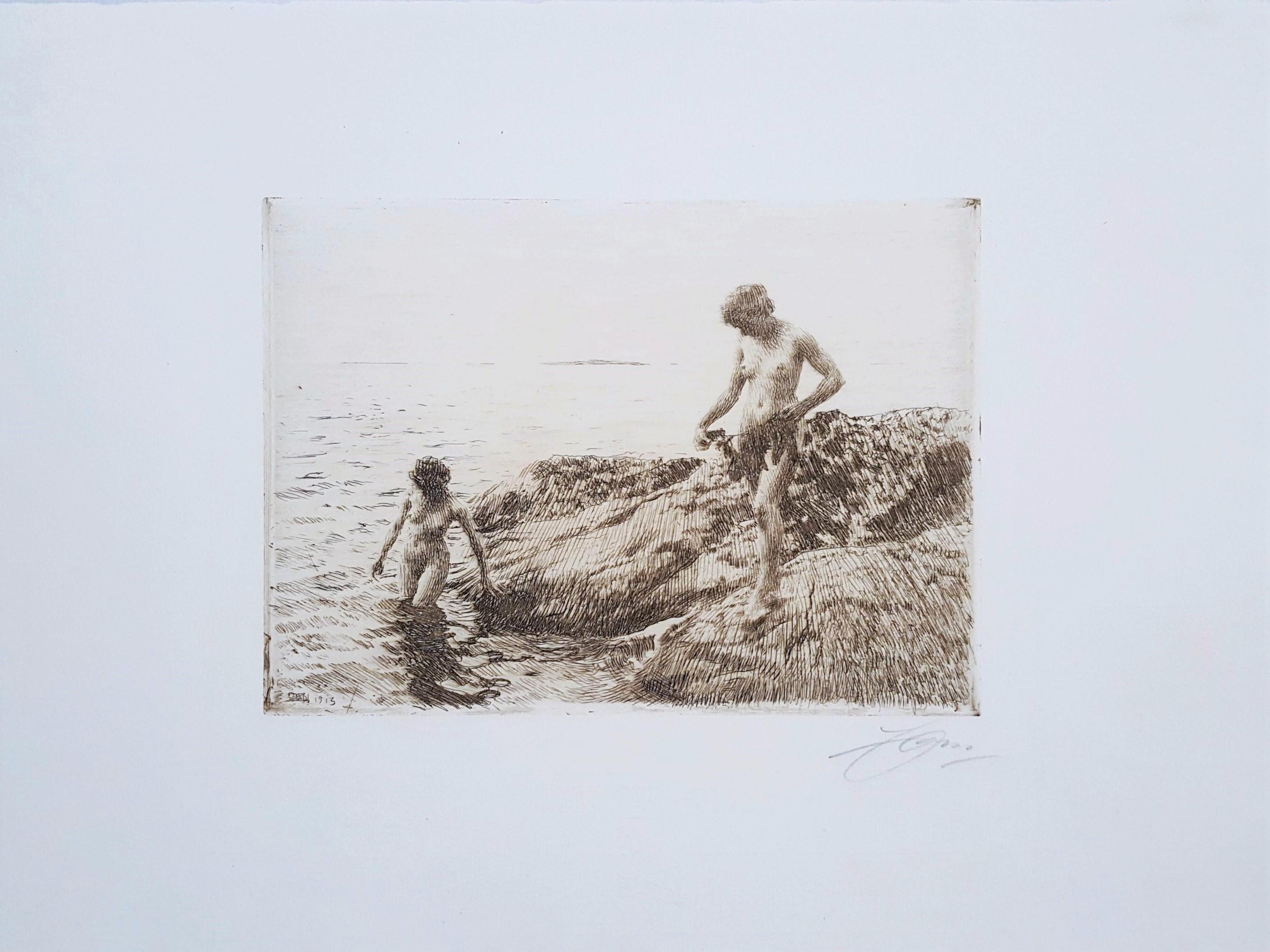 Seaward Skerries - Print by Anders Zorn