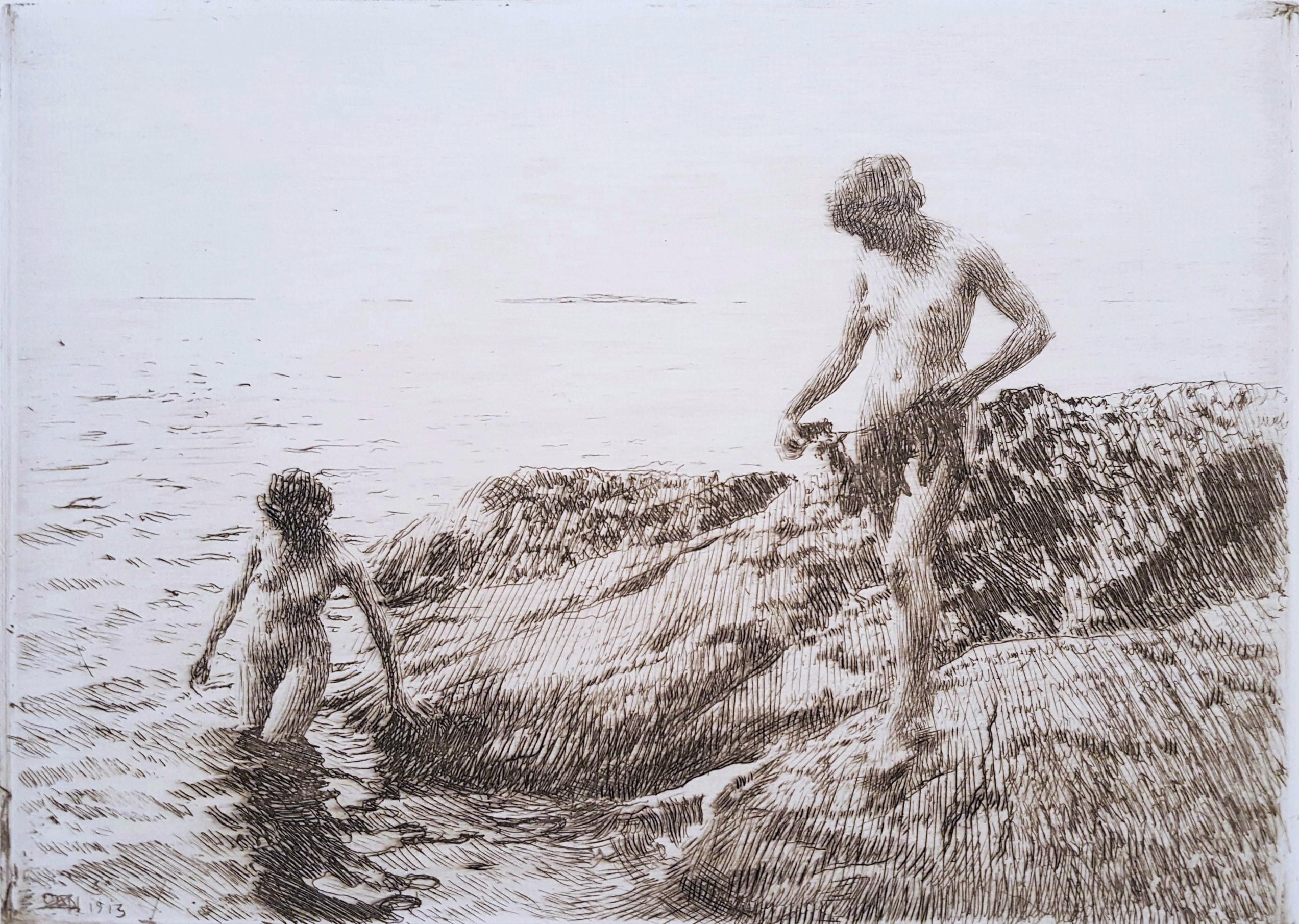 Anders Zorn Nude Print - Seaward Skerries