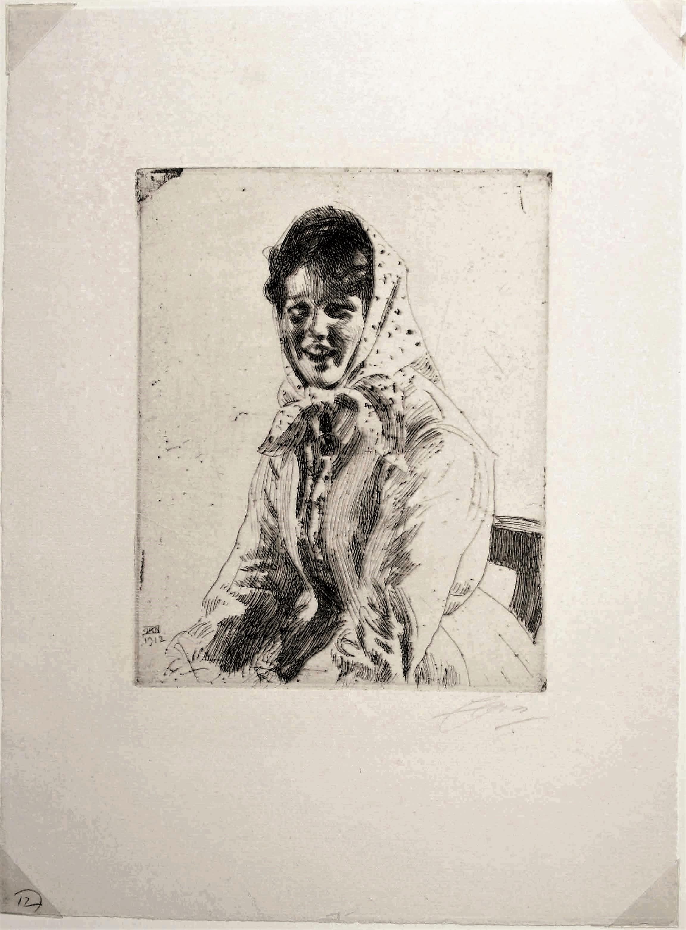 Skerikulla (Skerri Girl). - Print by Anders Zorn