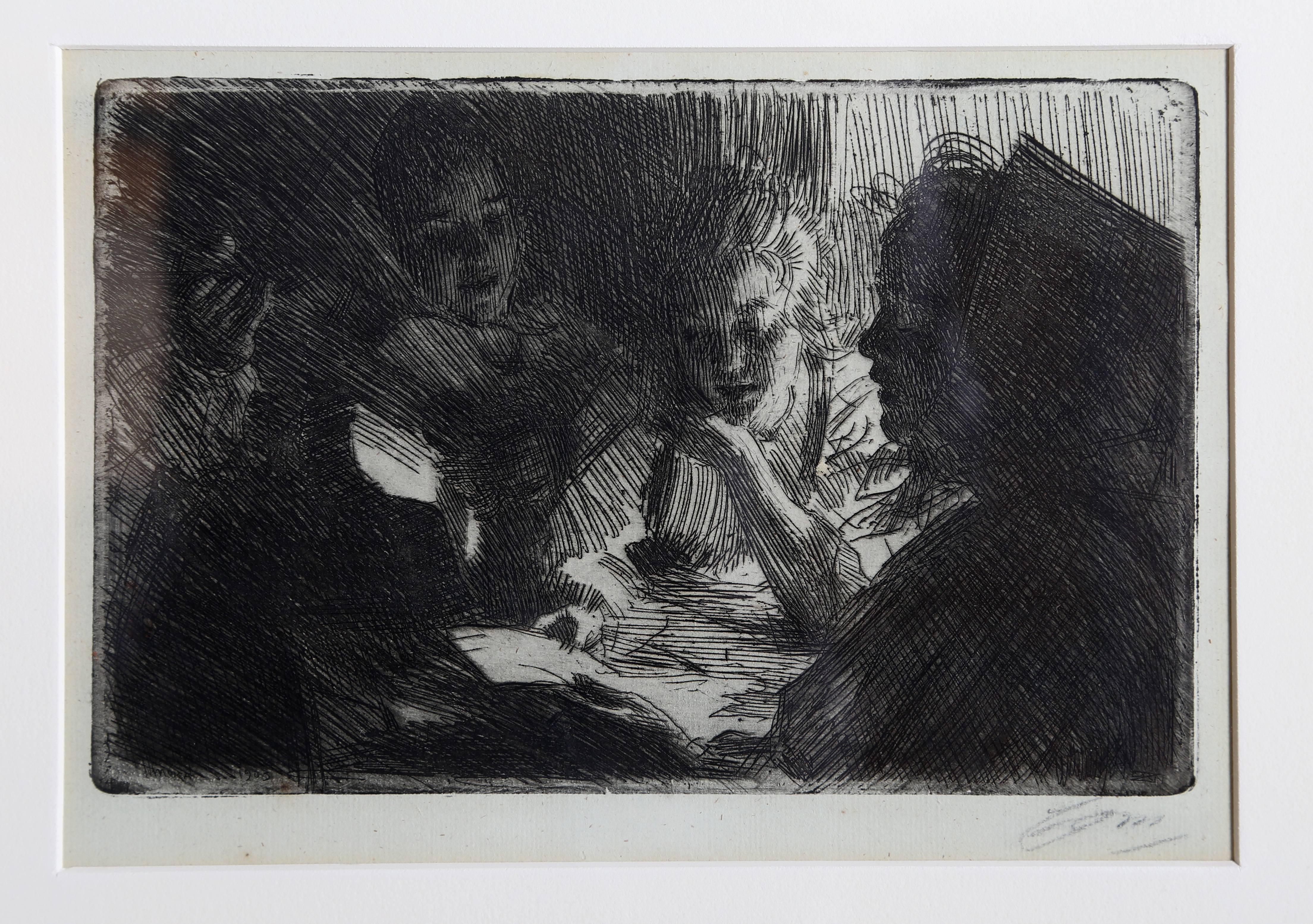 The New Ballad, 1903 Etching by Anders Zorn 1